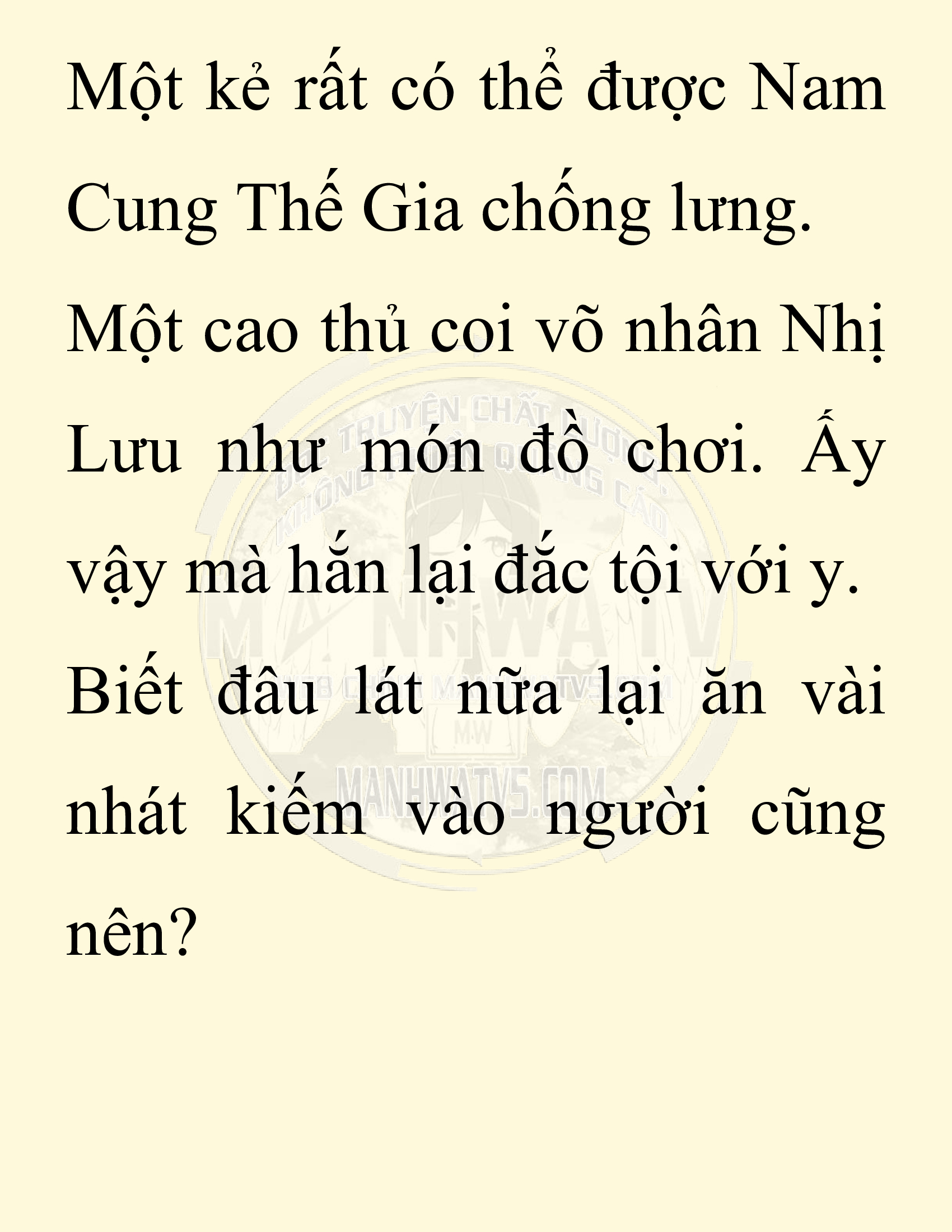Đọc truyện SNVT[NOVEL] Thiên Hạ Đệ Nhất Nhân Đã Chết - Chap 6: Thiên Hạ Đệ Nhất Nhân Vẫn Lạc