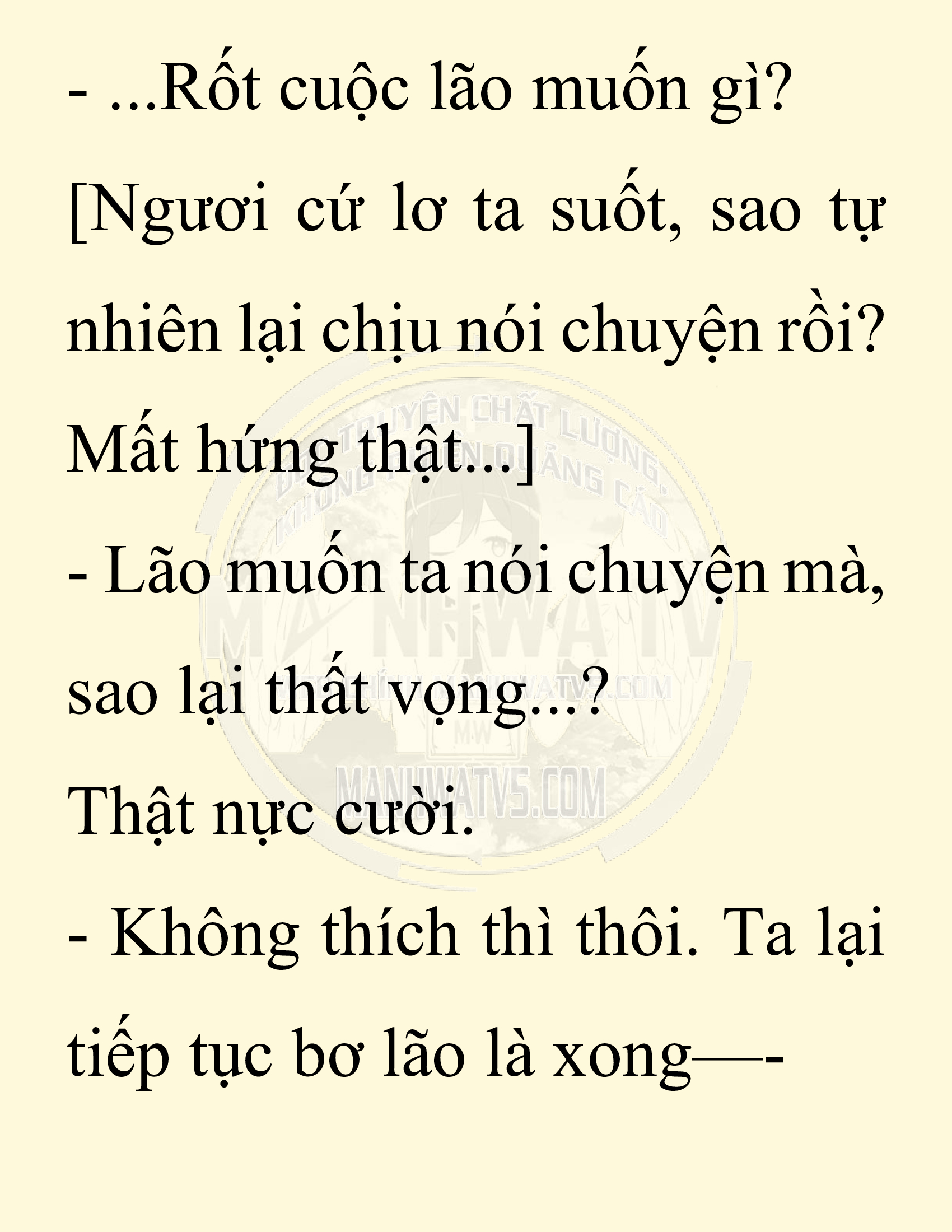Đọc truyện SNVT[NOVEL] Thiên Hạ Đệ Nhất Nhân Đã Chết - Chap 8: Thiên Hạ Đệ Nhất Nhân Vẫn Lạc