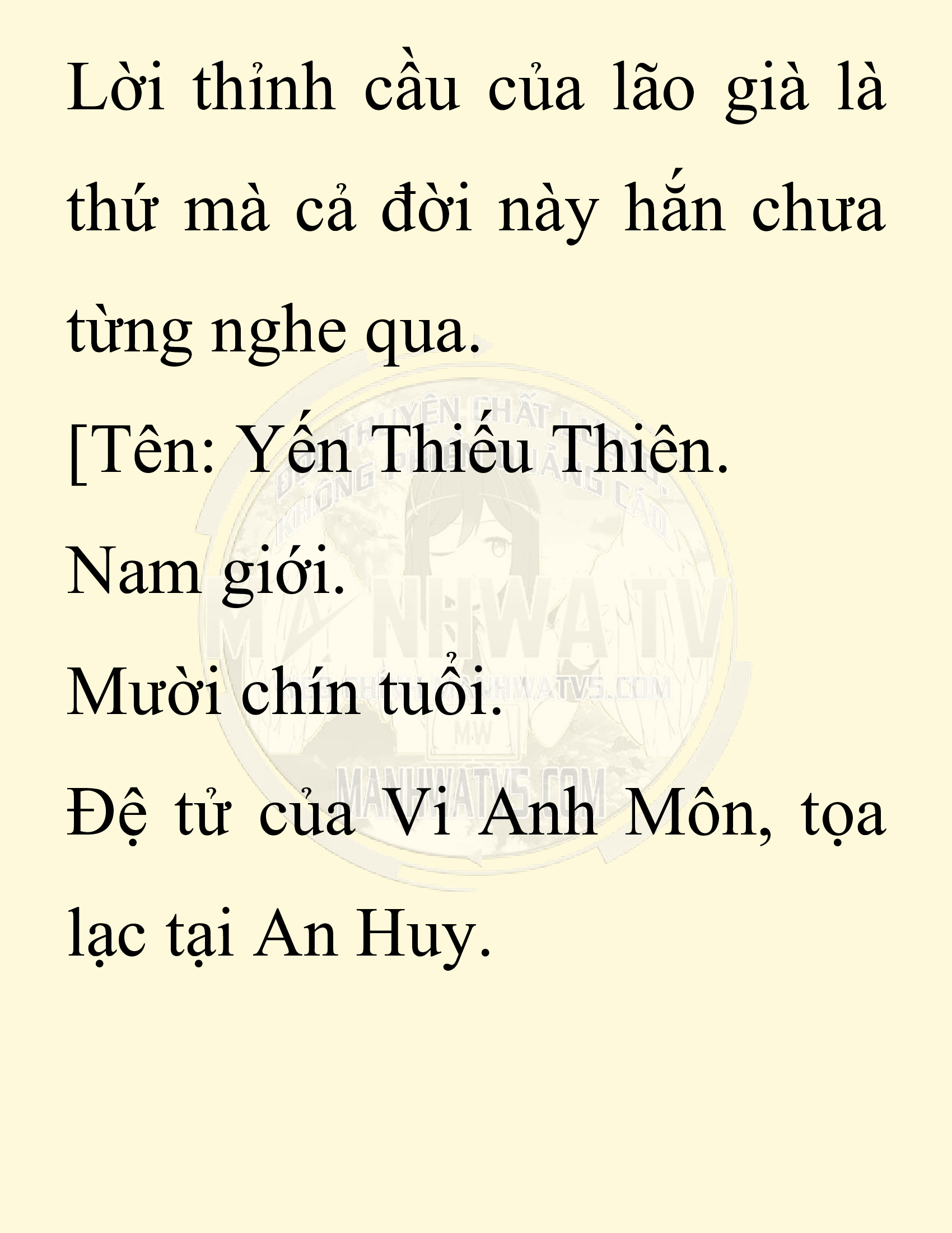 Đọc truyện SNVT[NOVEL] Thiên Hạ Đệ Nhất Nhân Đã Chết - Chap 9: Thiên Hạ Đệ Nhất Nhân Vẫn Lạc