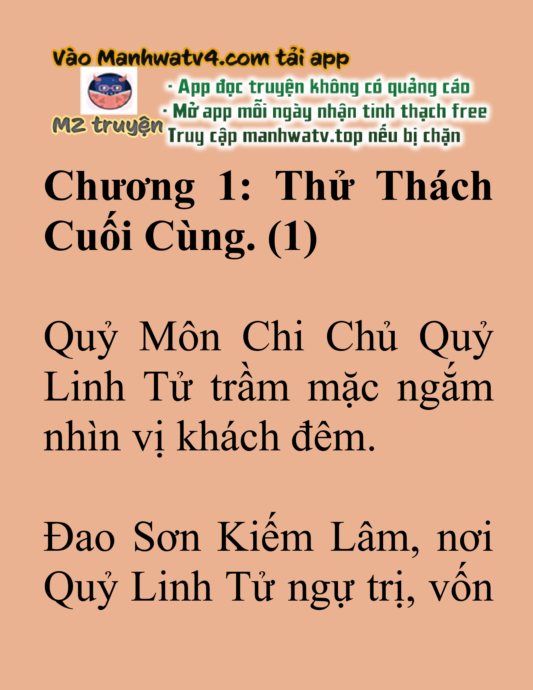 Đọc truyện SNVT[NOVEL] Tuyệt Thế Hồi Quy - Chap 1: Thử Thách Cuối Cùng