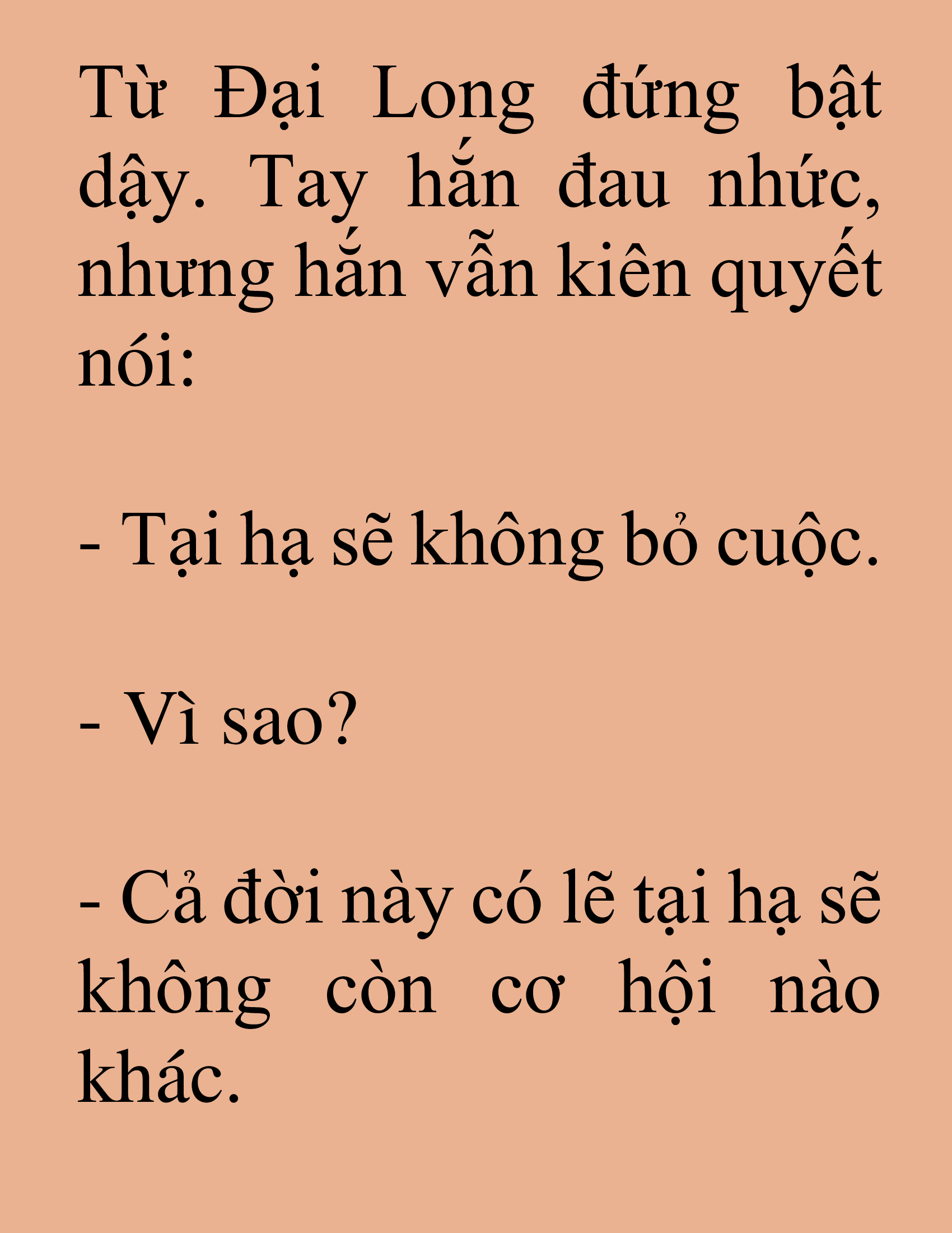 Đọc truyện SNVT[NOVEL] Tuyệt Thế Hồi Quy - Chương 100: Nếu Con Của Ngươi Cũng Ghét Ngươi Như Ngươi Ghét Chính Mình