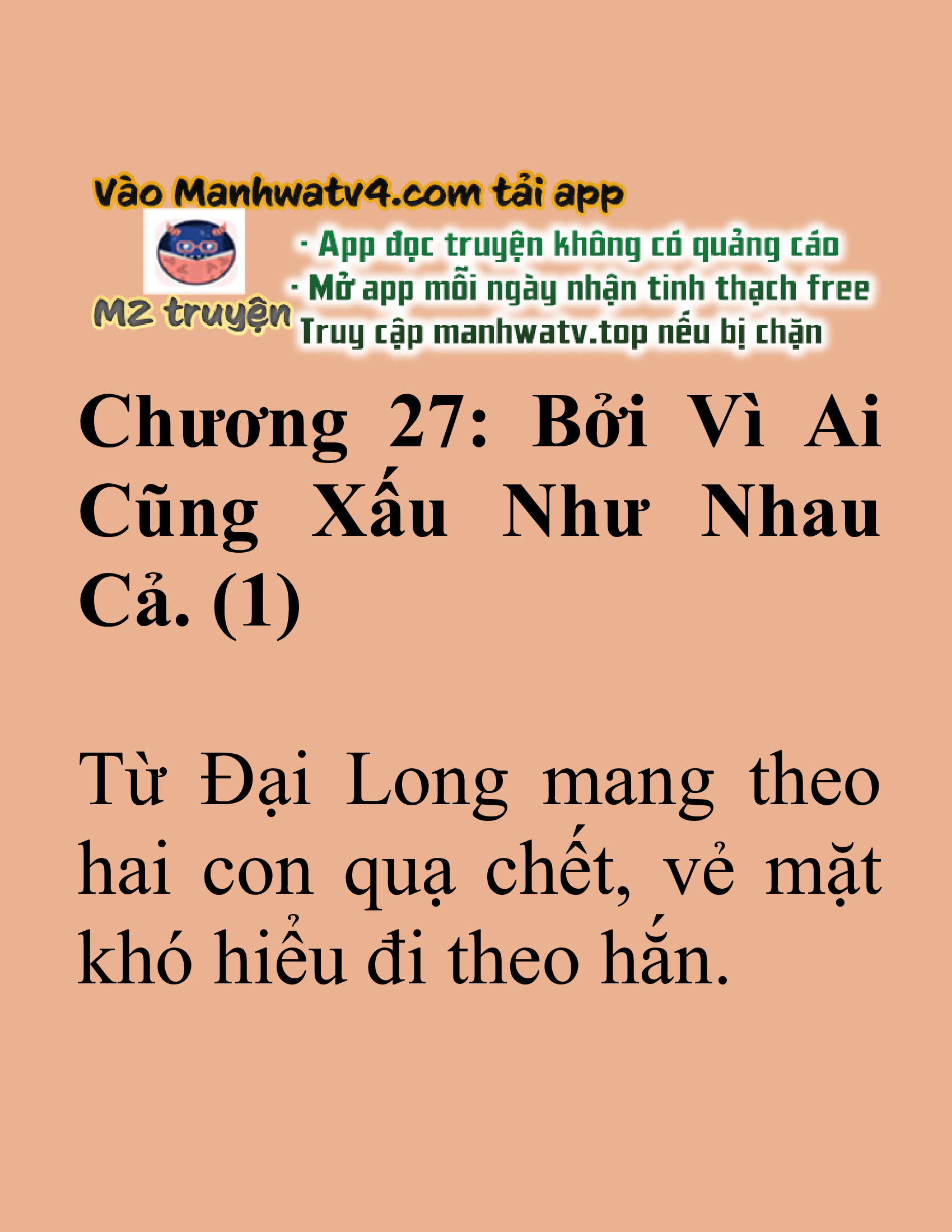 Đọc truyện SNVT[NOVEL] Tuyệt Thế Hồi Quy - Chương 27: Độc Giả Donate