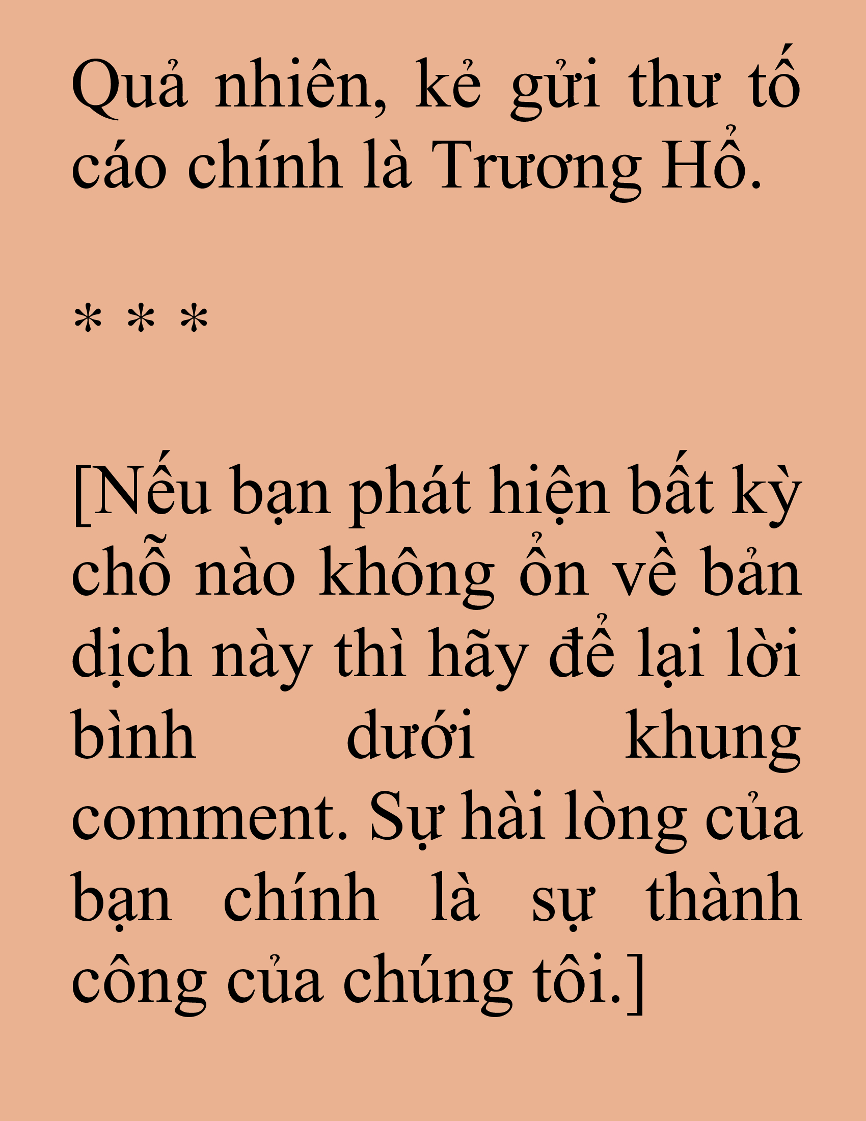 Đọc truyện SNVT[NOVEL] Tuyệt Thế Hồi Quy - Chương 27: Độc Giả Donate