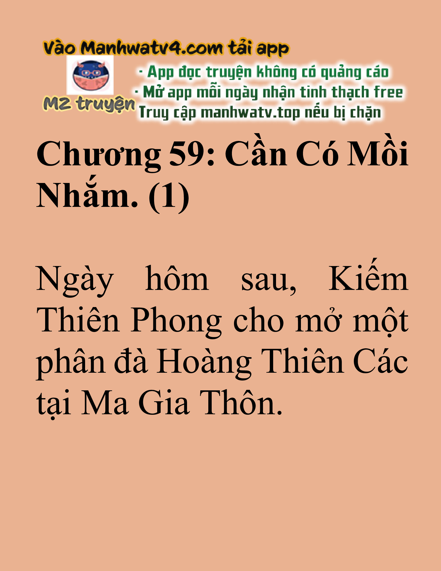 Đọc truyện SNVT[NOVEL] Tuyệt Thế Hồi Quy - Chương 59: Cần Có Mồi Nhắm