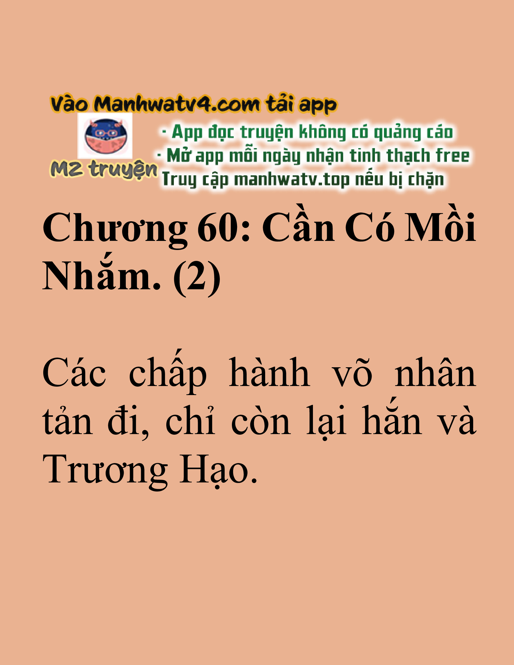 Đọc truyện SNVT[NOVEL] Tuyệt Thế Hồi Quy - Chương 60: Cần Có Mồi Nhắm