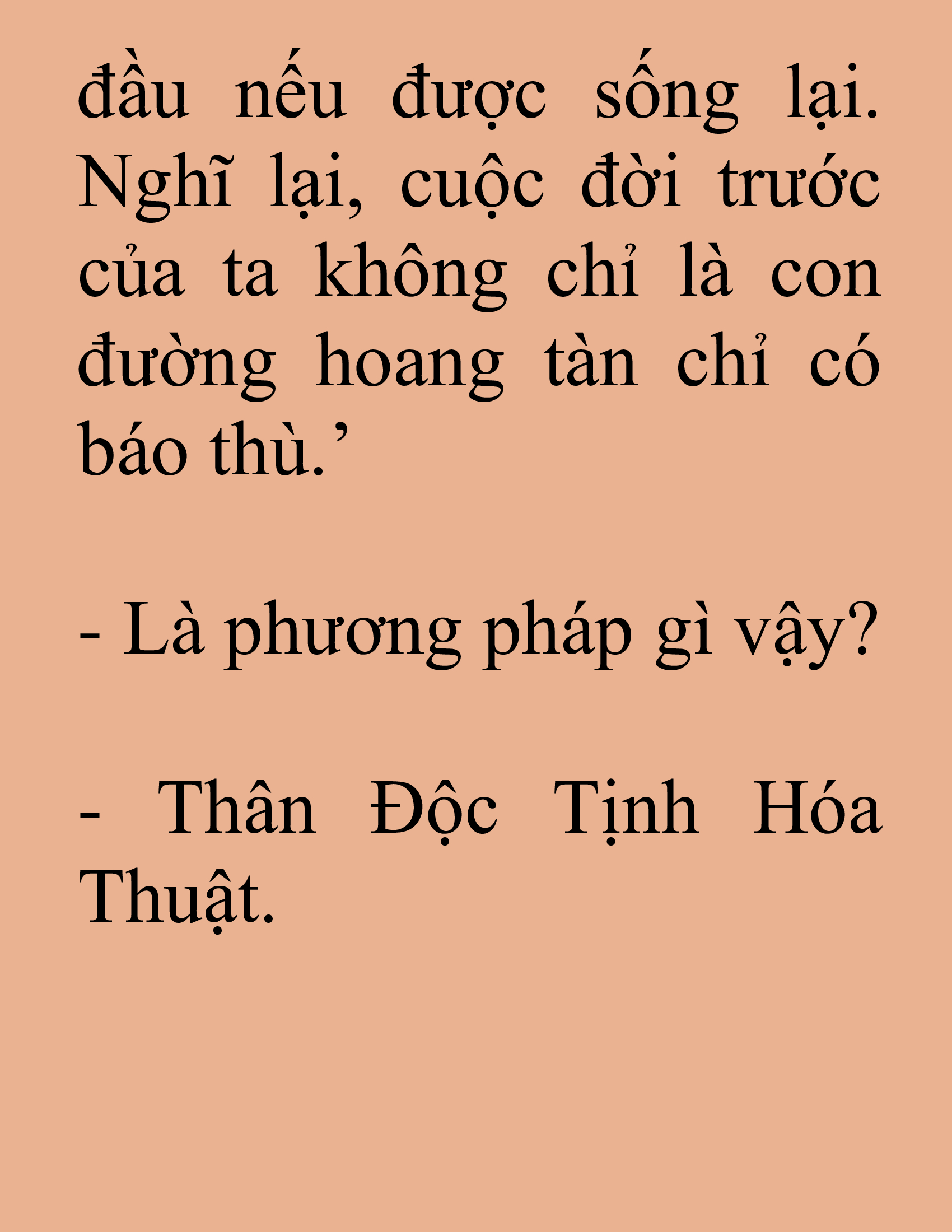 Đọc truyện SNVT[NOVEL] Tuyệt Thế Hồi Quy - Chương 74: Lúc Này Phải Làm Như Vậy