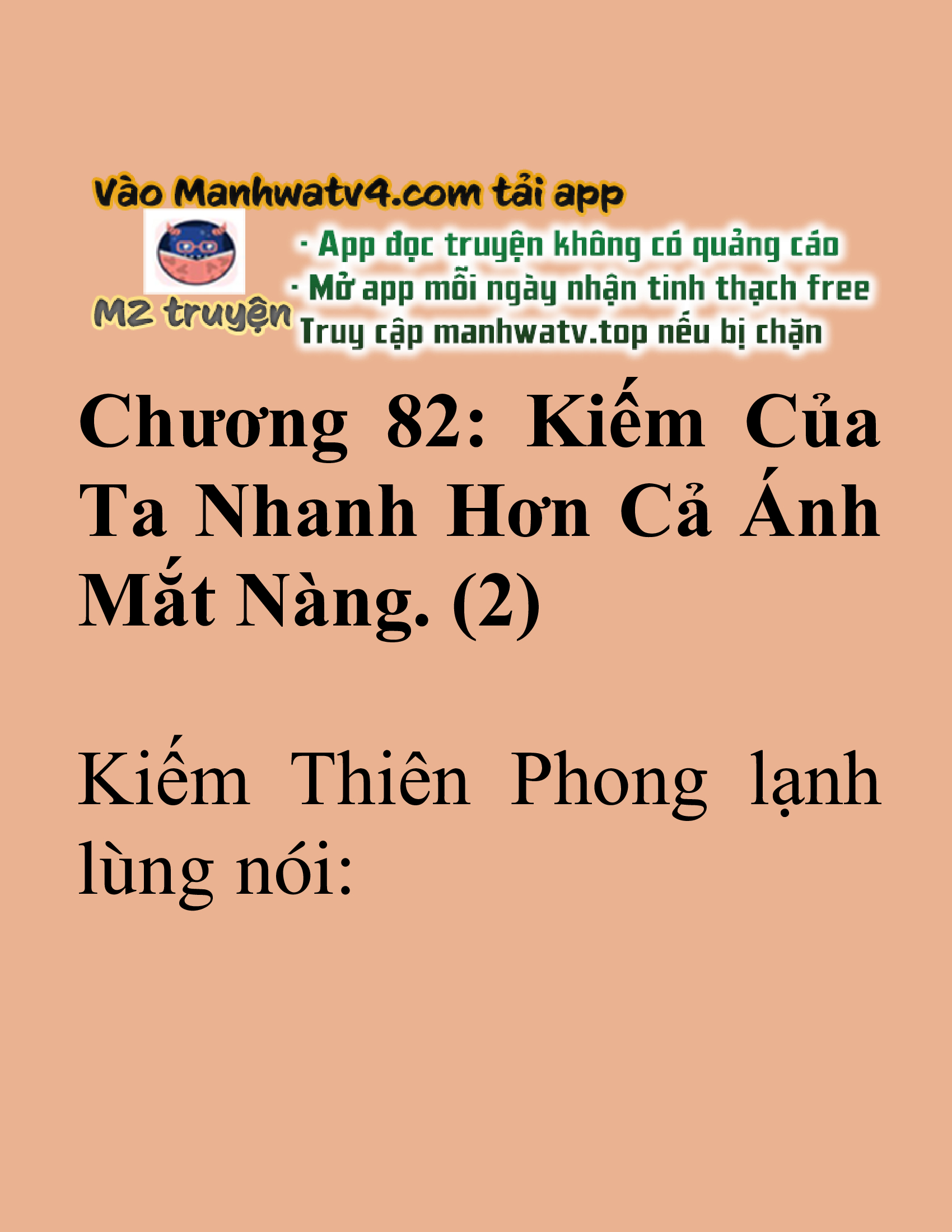 Đọc truyện SNVT[NOVEL] Tuyệt Thế Hồi Quy - Chương 82: Kiếm Của Ta Nhanh Hơn Cả Ánh Mắt Nàng
