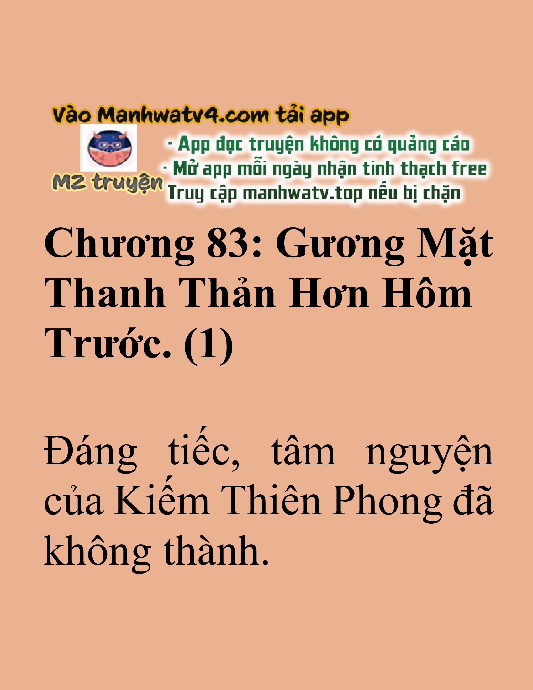 Đọc truyện SNVT[NOVEL] Tuyệt Thế Hồi Quy - Chương 83: Gương Mặt Thanh Thản Hơn Hôm Trước
