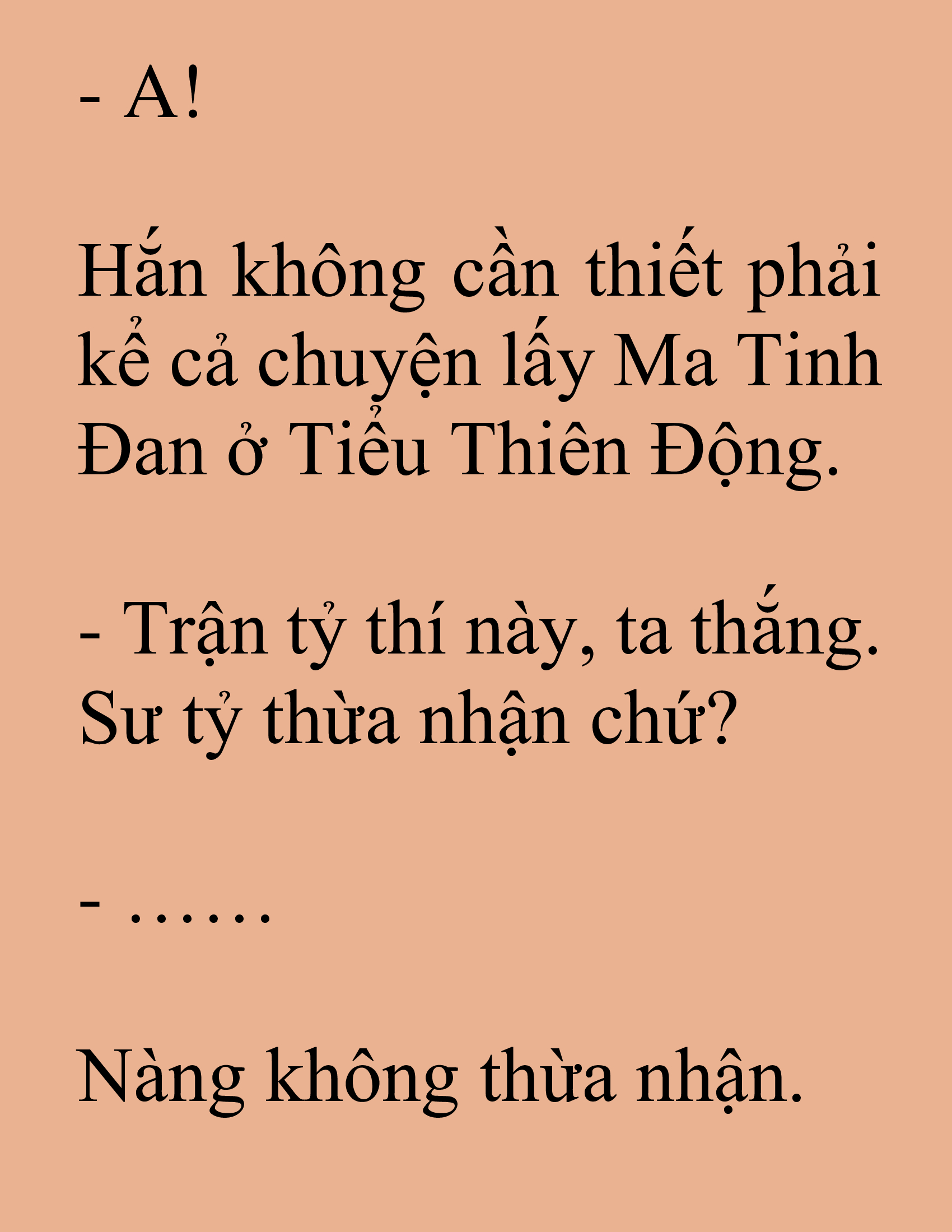 Đọc truyện SNVT[NOVEL] Tuyệt Thế Hồi Quy - Chương 83: Gương Mặt Thanh Thản Hơn Hôm Trước