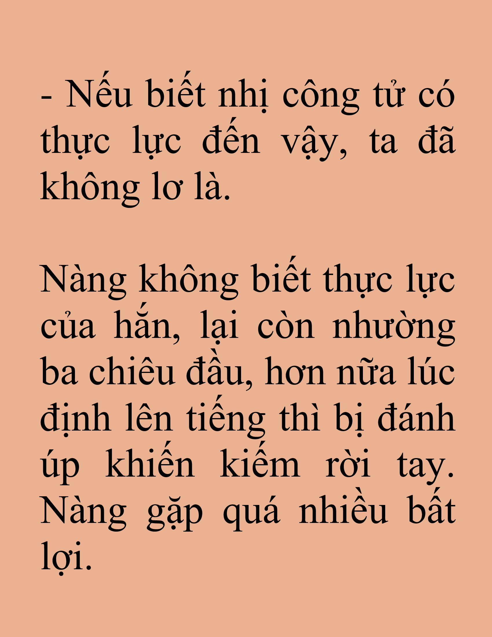 Đọc truyện SNVT[NOVEL] Tuyệt Thế Hồi Quy - Chương 83: Gương Mặt Thanh Thản Hơn Hôm Trước