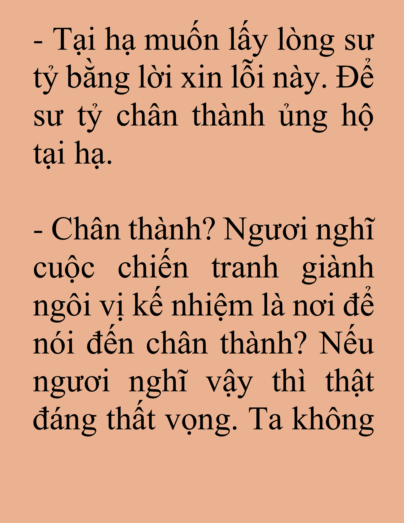 Đọc truyện SNVT[NOVEL] Tuyệt Thế Hồi Quy - Chương 83: Gương Mặt Thanh Thản Hơn Hôm Trước