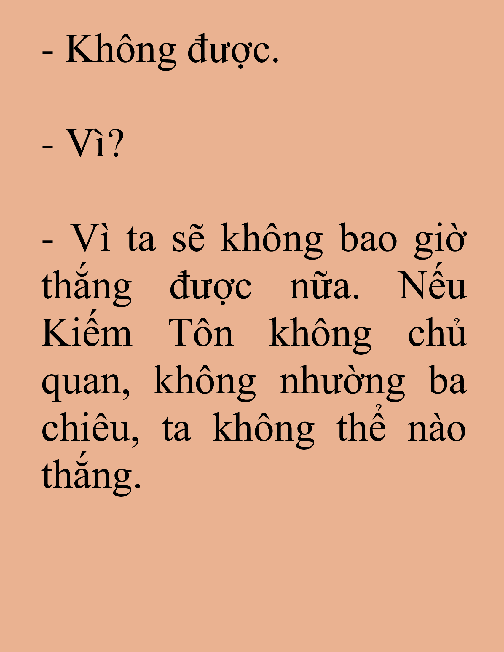 Đọc truyện SNVT[NOVEL] Tuyệt Thế Hồi Quy - Chương 83: Gương Mặt Thanh Thản Hơn Hôm Trước