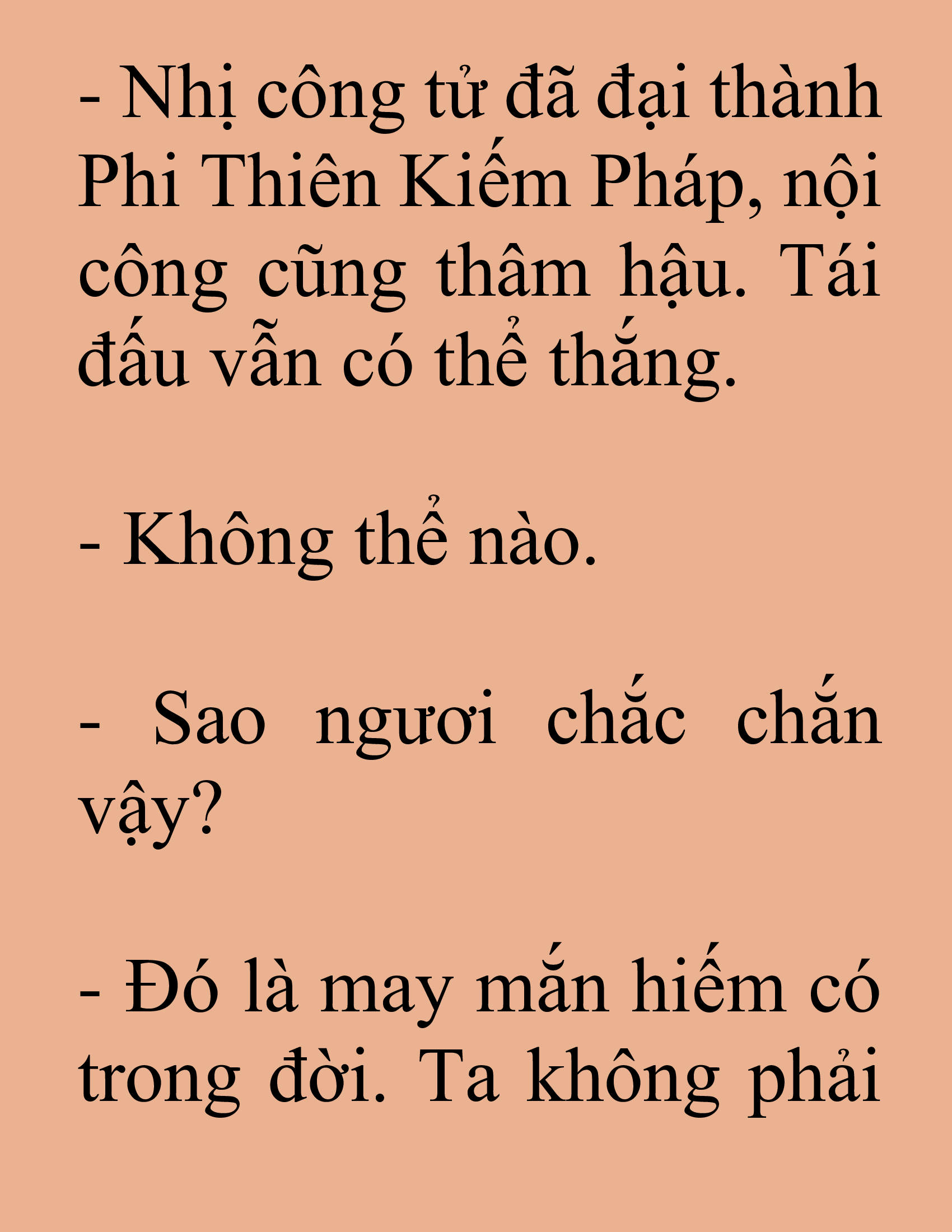 Đọc truyện SNVT[NOVEL] Tuyệt Thế Hồi Quy - Chương 83: Gương Mặt Thanh Thản Hơn Hôm Trước