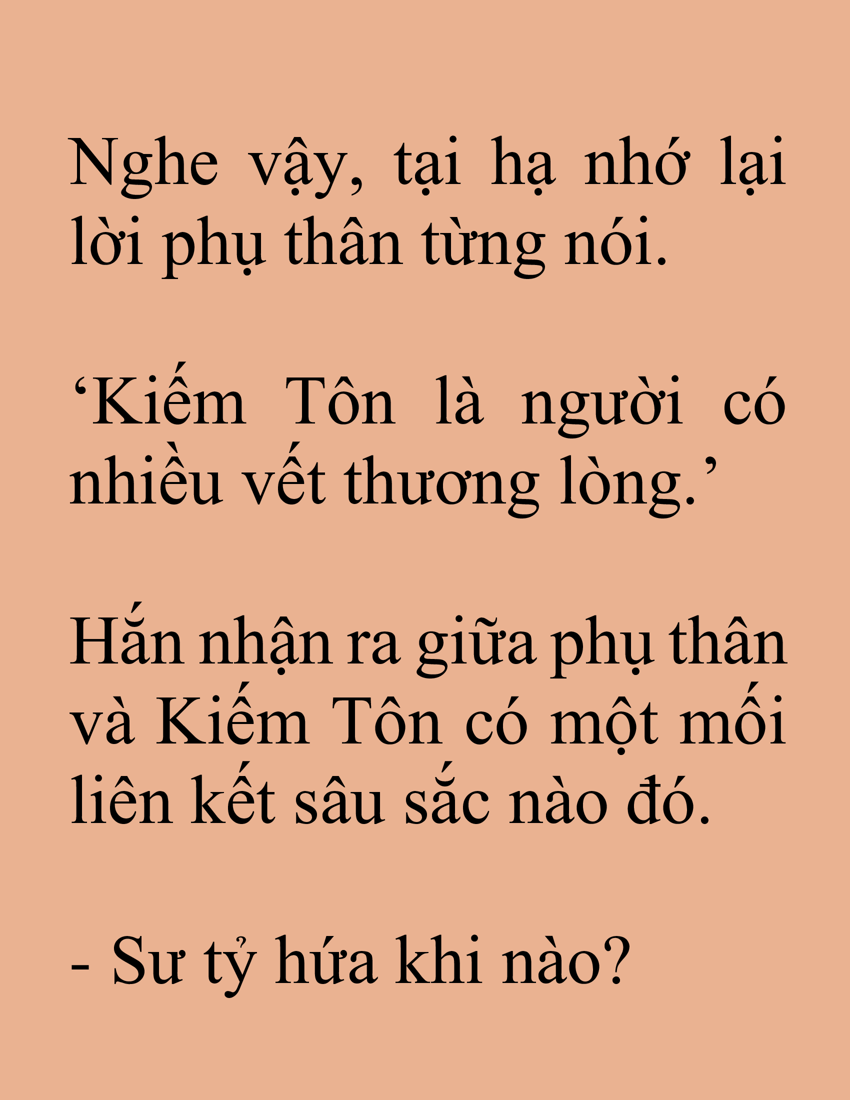 Đọc truyện SNVT[NOVEL] Tuyệt Thế Hồi Quy - Chương 84: Gương Mặt Thanh Thản Hơn Hôm Trước