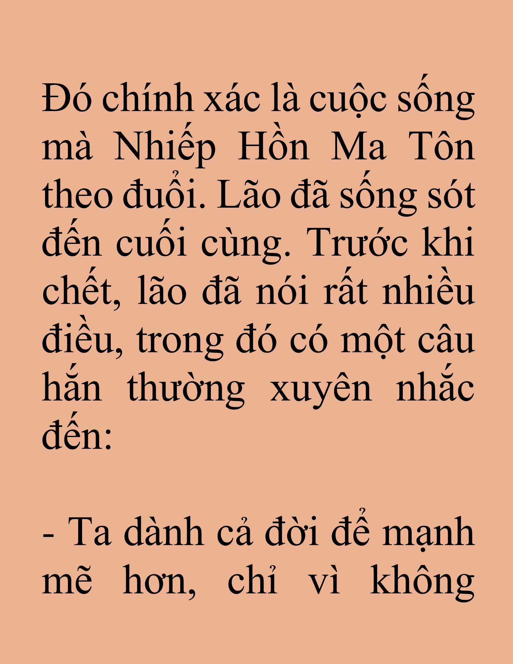 Đọc truyện SNVT[NOVEL] Tuyệt Thế Hồi Quy - Chương 91: Sống Một Mình, Sao Lại Cô Đơn
