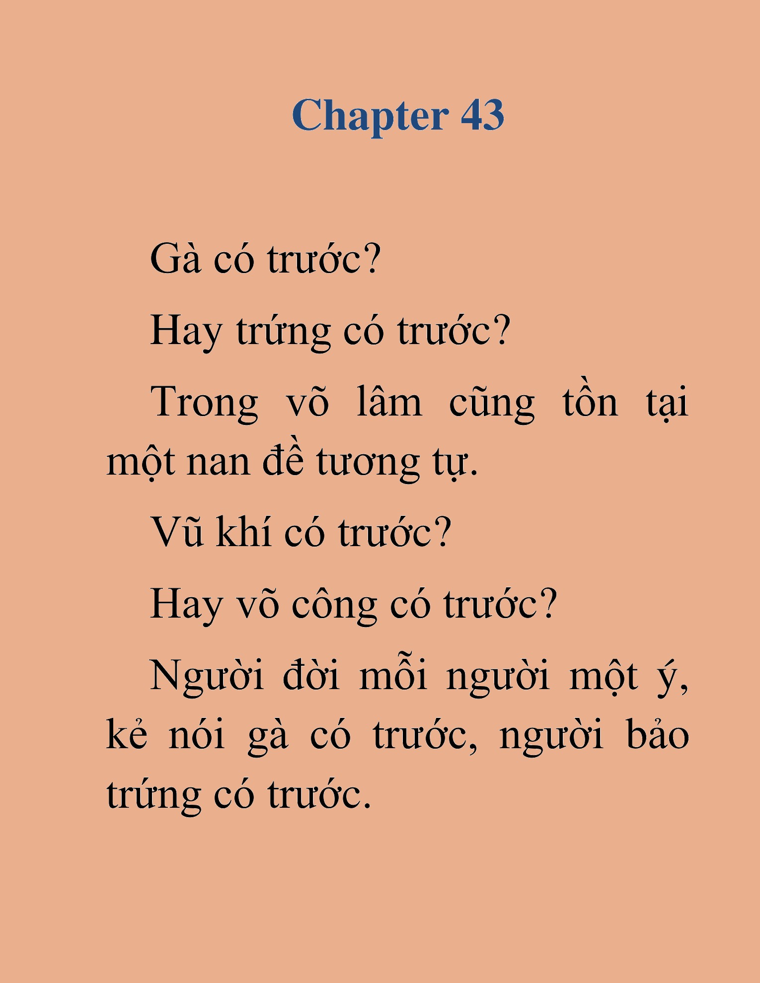 Đọc truyện HAT [NOVEL] Tà Bá Võ Thần - Chap 43