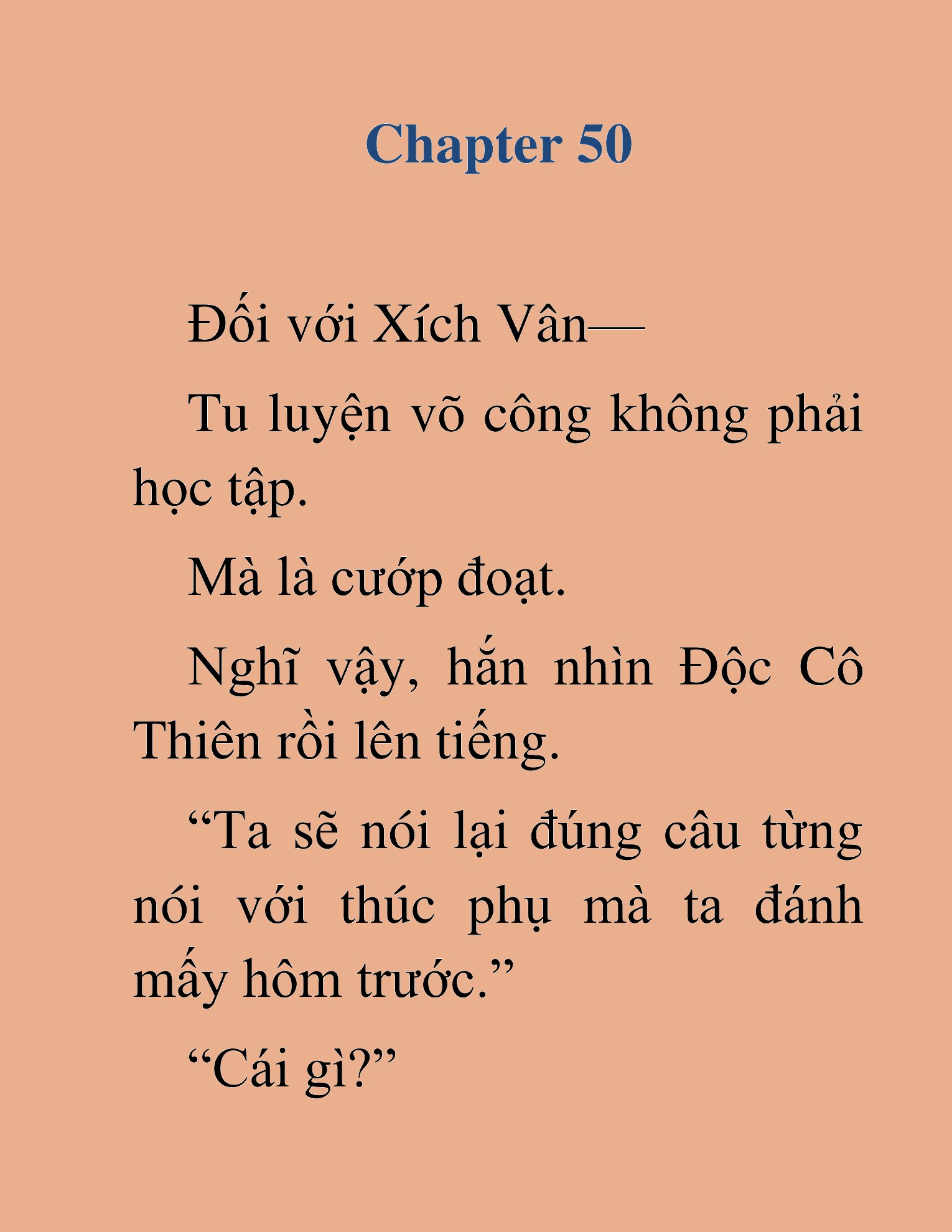Đọc truyện HAT [NOVEL] Tà Bá Võ Thần - Chap 50