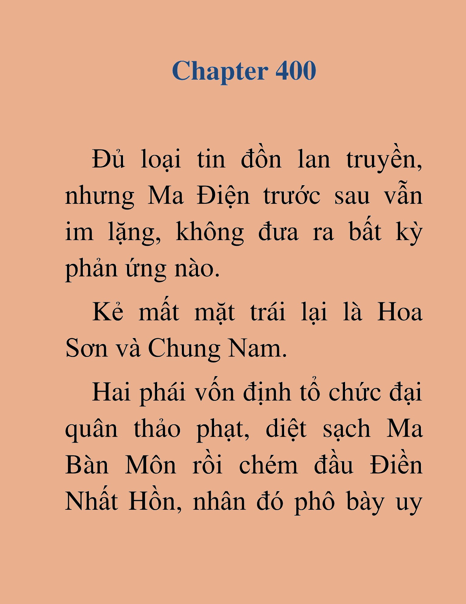 Đọc truyện HAT[NOVEL] Thần Ma Đại Đế - Chap 400