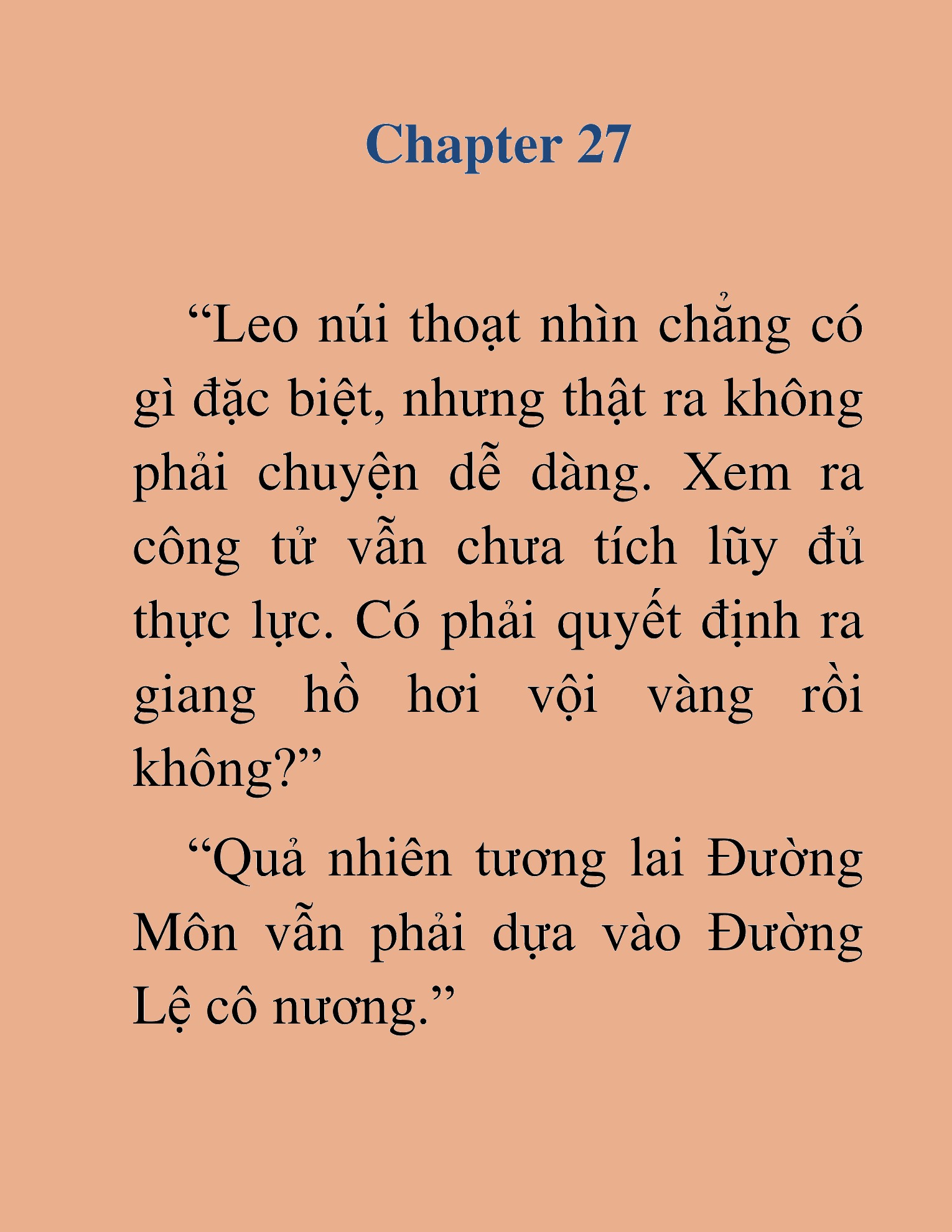 Đọc truyện HAT[NOVEL] Thiên Hạ Đường Môn - Chap 27