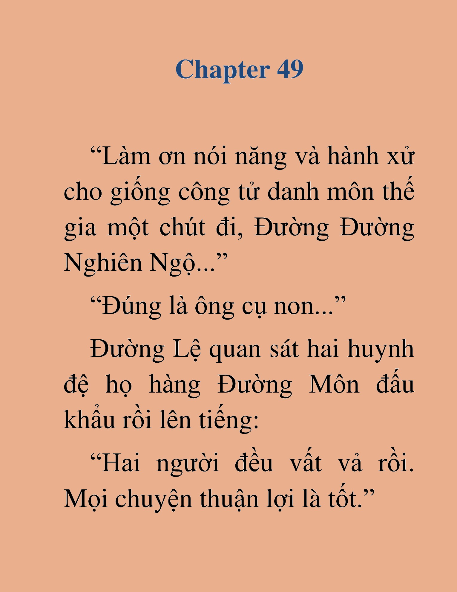 Đọc truyện HAT[NOVEL] Thiên Hạ Đường Môn - Chap 49