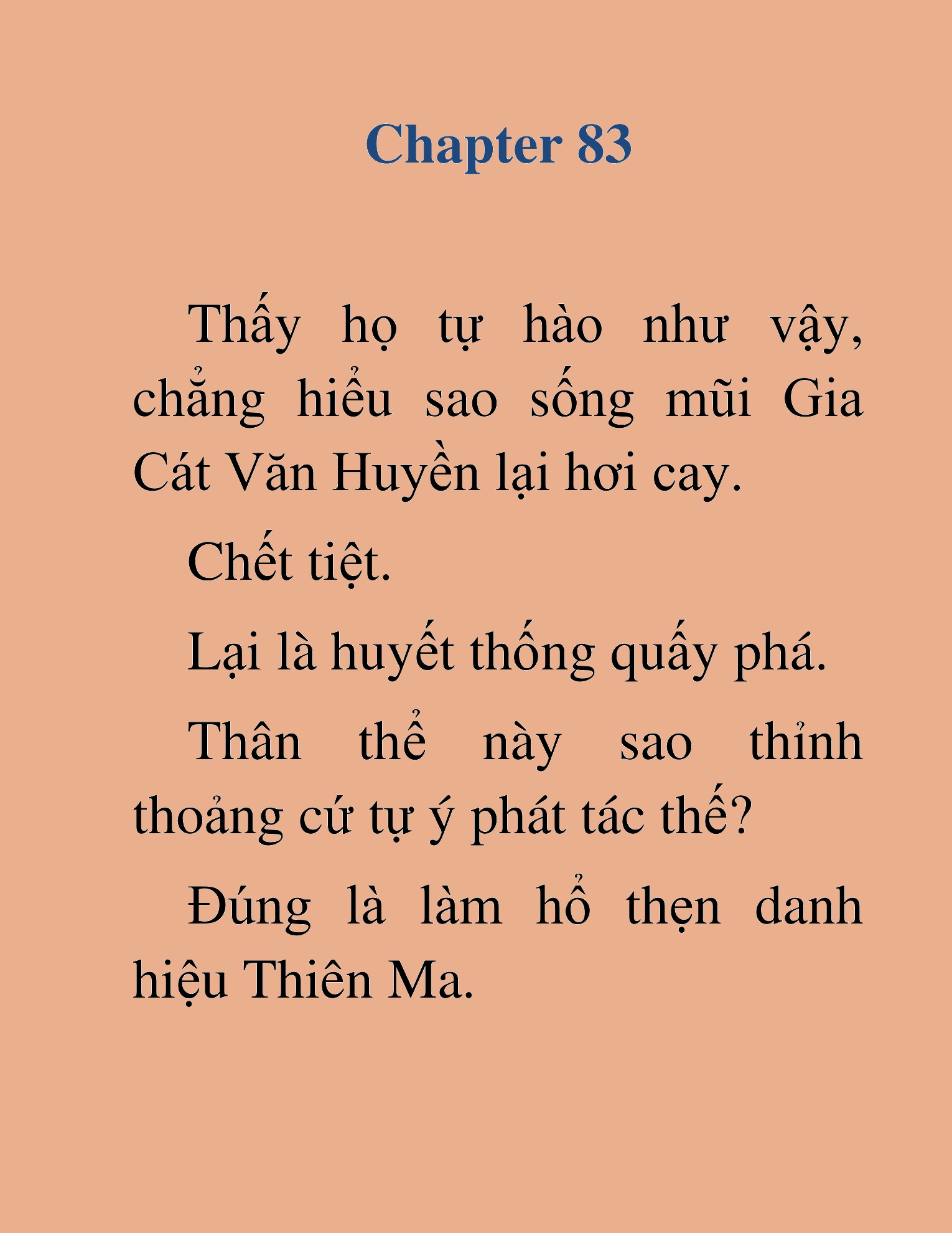 Đọc truyện HAT[NOVEL] Thiên Ma Đăng Tiên - Chap 83
