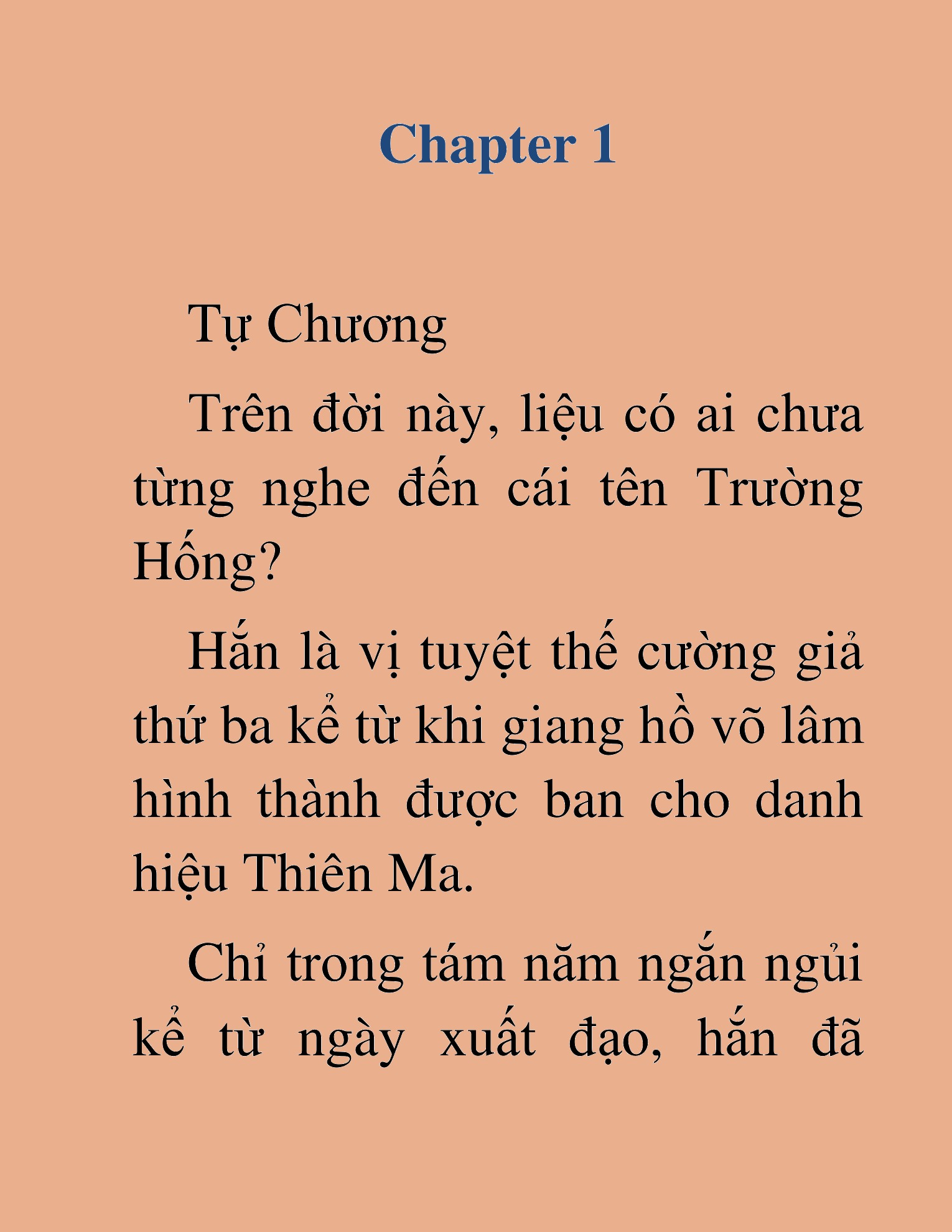 Đọc truyện HAT[NOVEL] Thiên Ma Tái Sinh - Chap 1