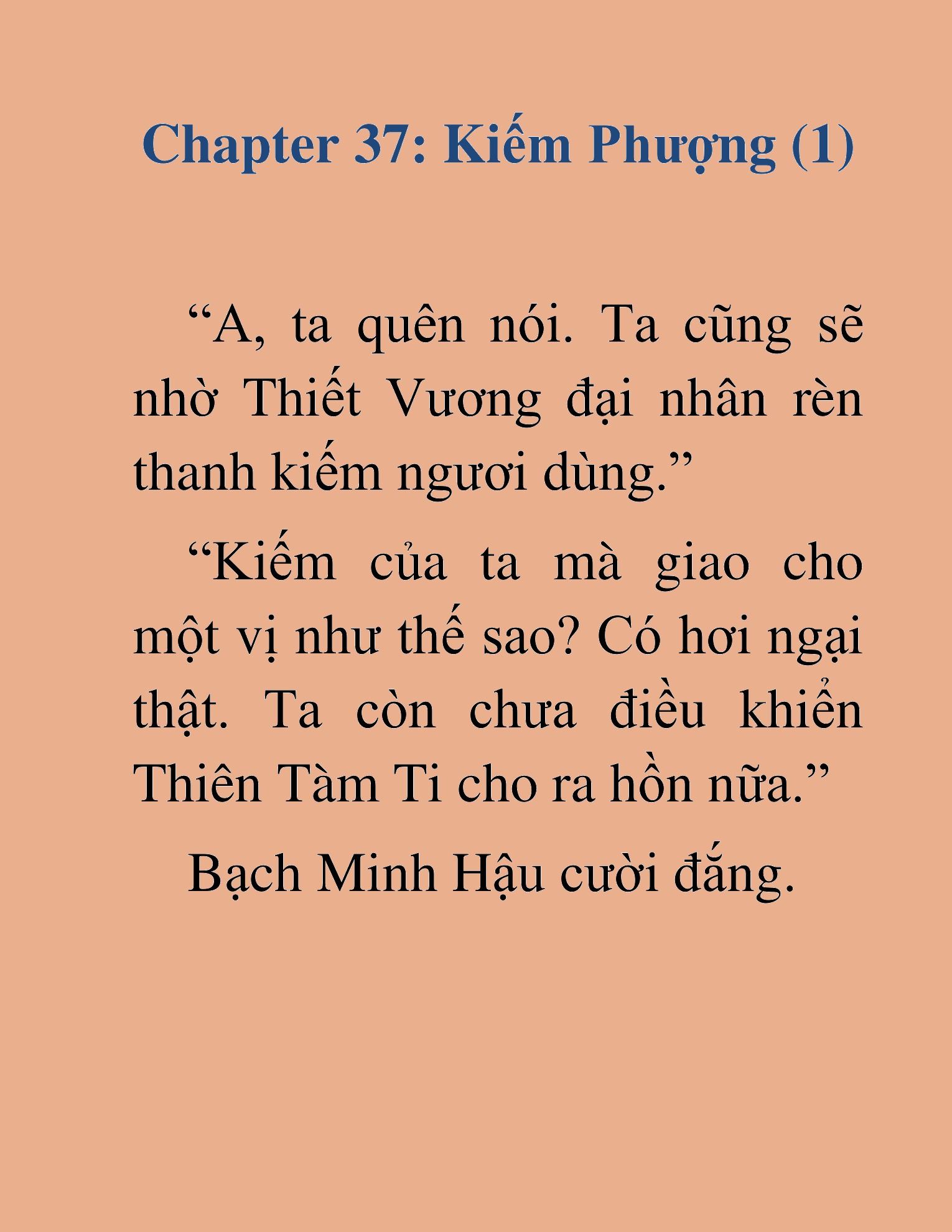 Đọc truyện HAT[NOVEL] Thiên Sát Kiếm Thần - Chap 37