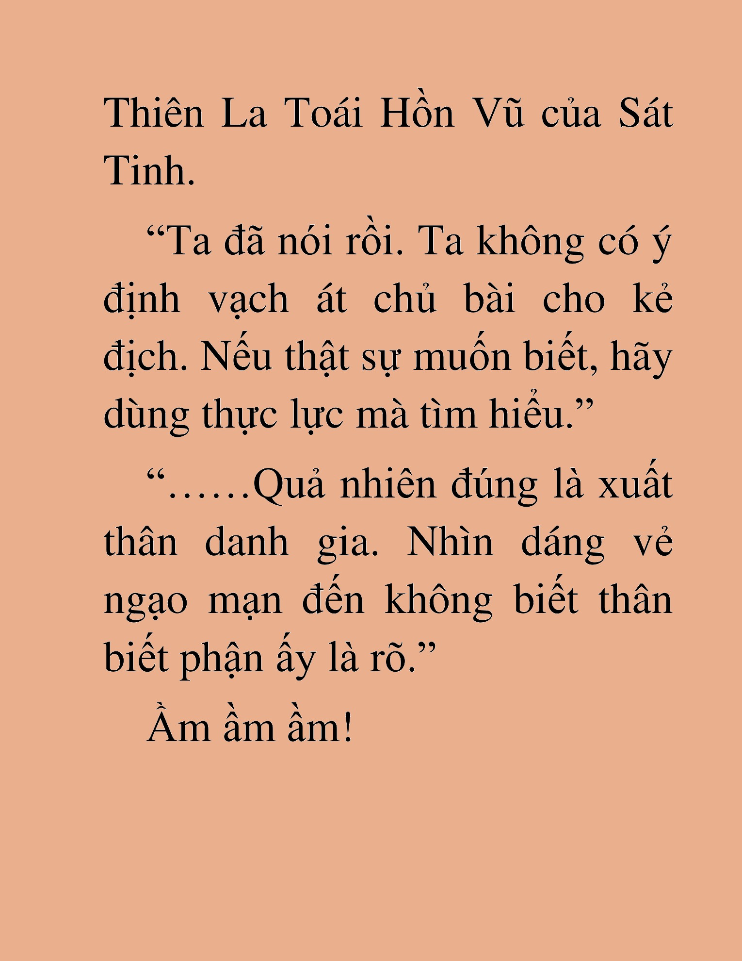 Đọc truyện HAT[NOVEL] Thiên Sát Kiếm Thần - Chap 6