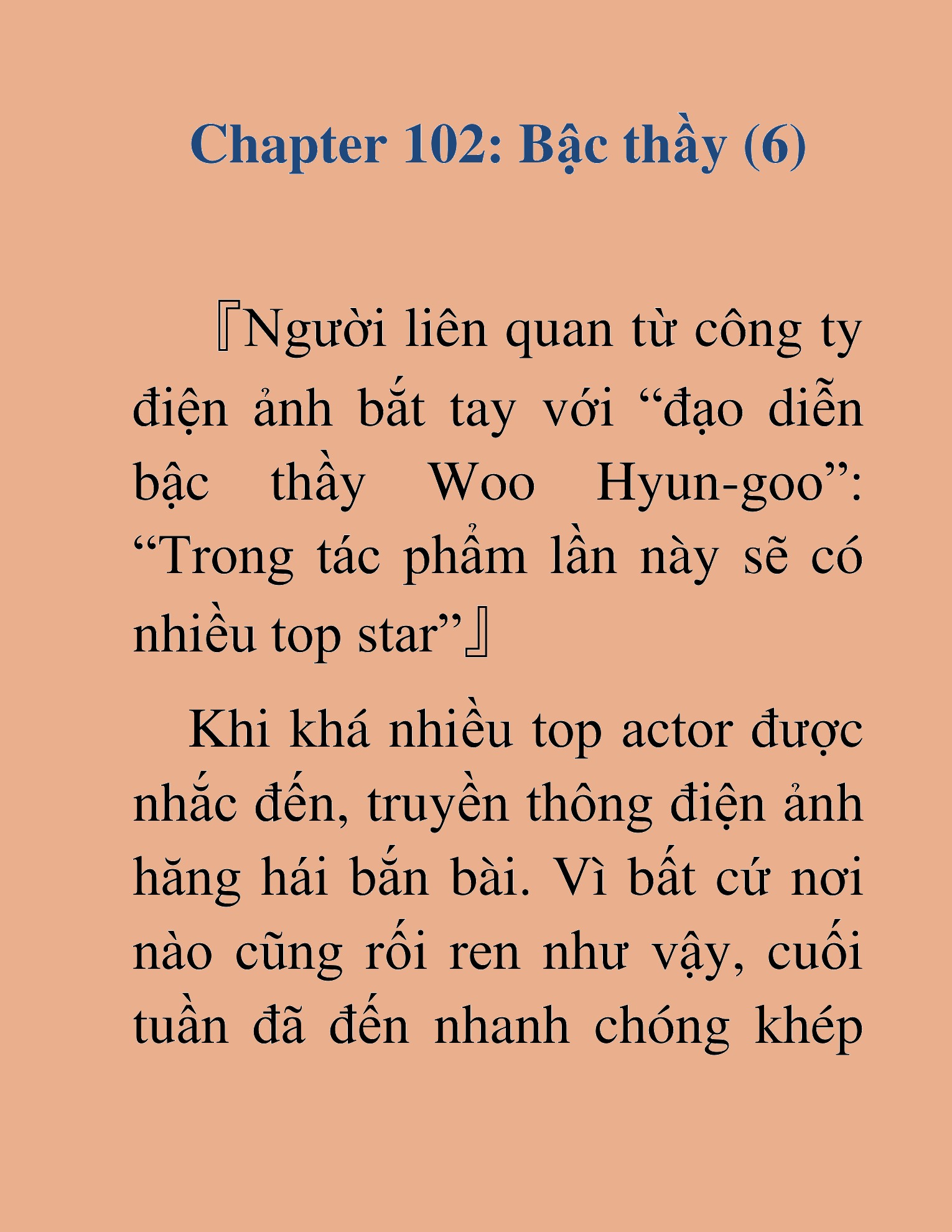 Đọc truyện HAT[NOVEL] Tôi Bị Hiểu Lầm Là Diễn Viên Thiên Tài Quái Vật - Chap 102