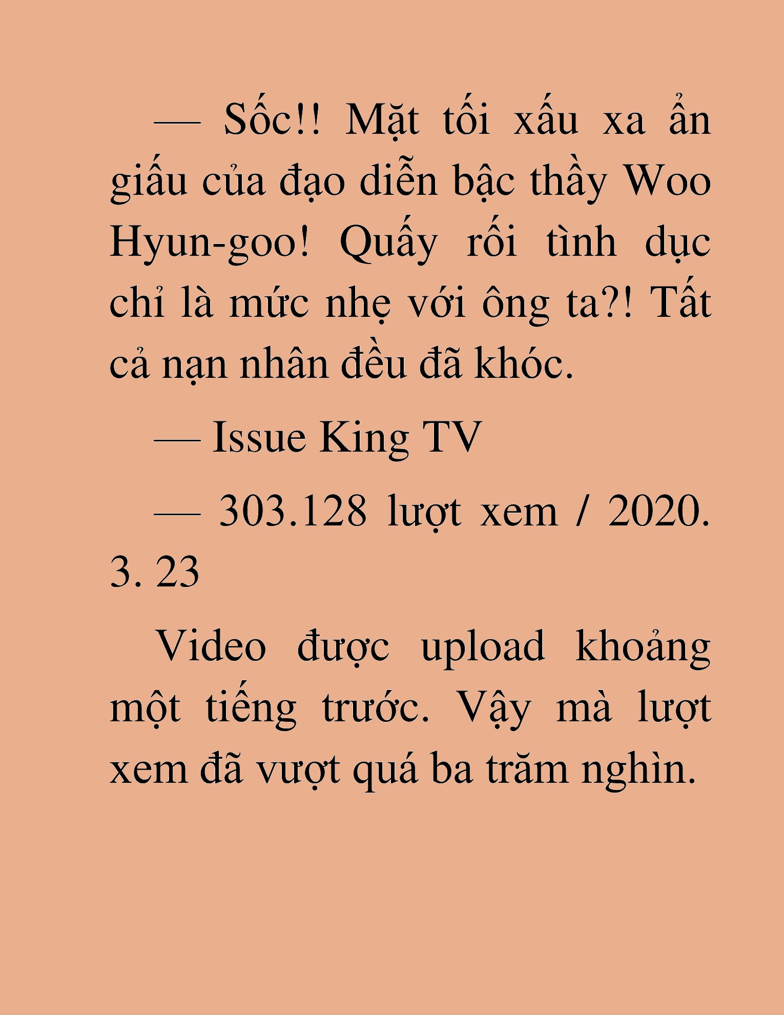 Đọc truyện HAT[NOVEL] Tôi Bị Hiểu Lầm Là Diễn Viên Thiên Tài Quái Vật - Chap 103