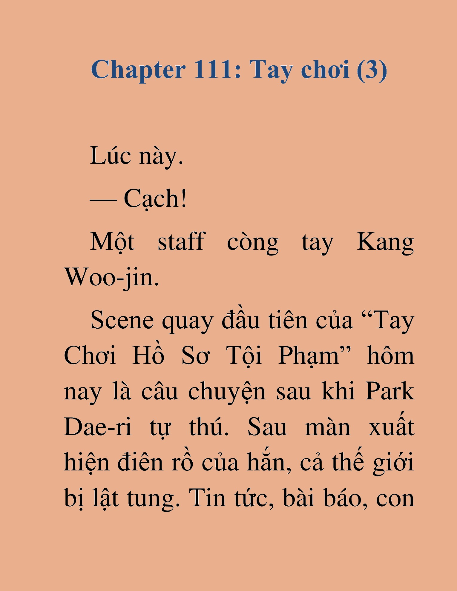 Đọc truyện HAT[NOVEL] Tôi Bị Hiểu Lầm Là Diễn Viên Thiên Tài Quái Vật - Chap 111