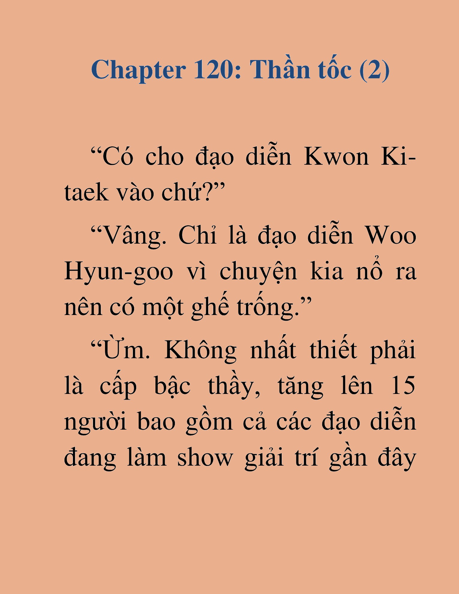 Đọc truyện HAT[NOVEL] Tôi Bị Hiểu Lầm Là Diễn Viên Thiên Tài Quái Vật - Chap 120