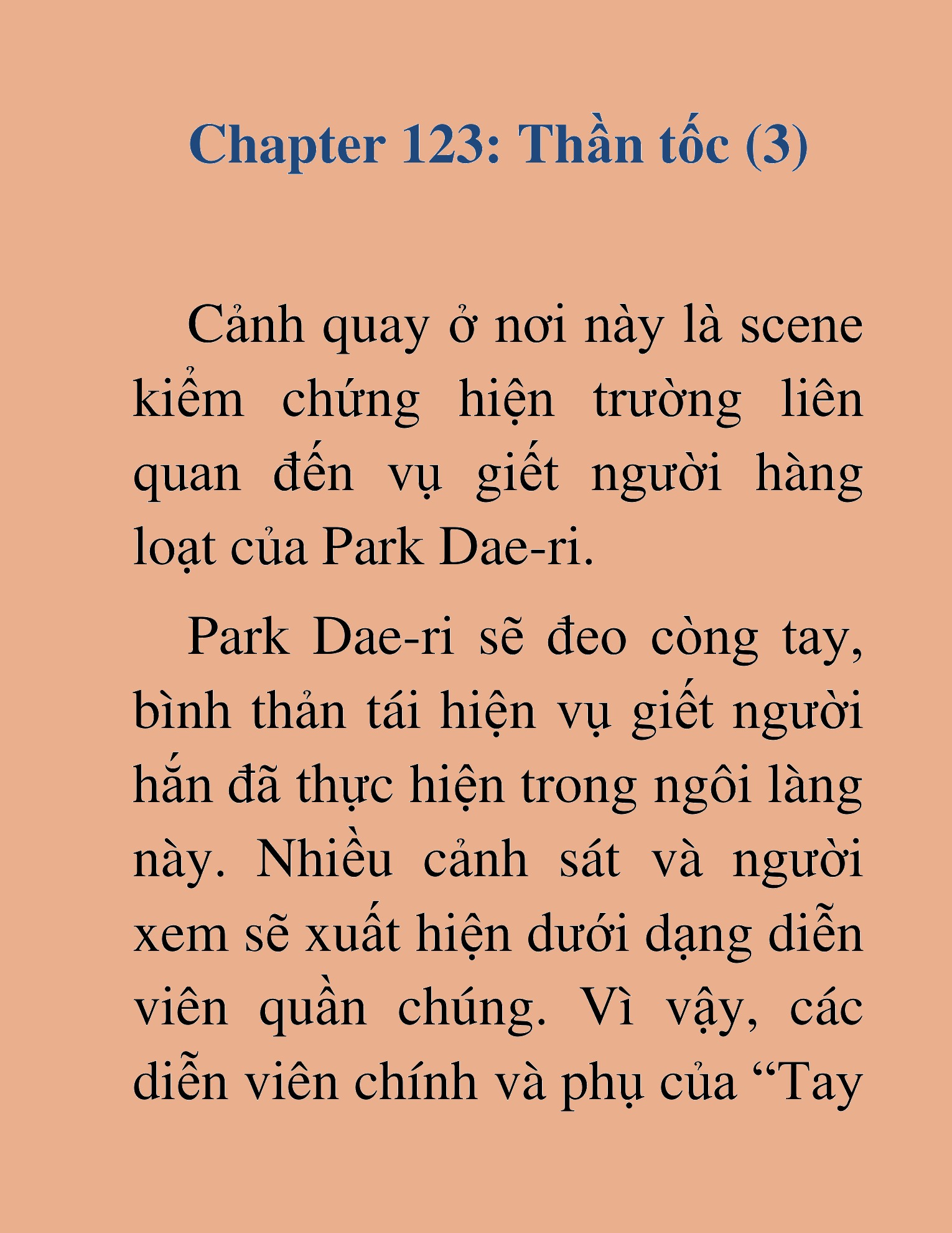 Đọc truyện HAT[NOVEL] Tôi Bị Hiểu Lầm Là Diễn Viên Thiên Tài Quái Vật - Chap 123