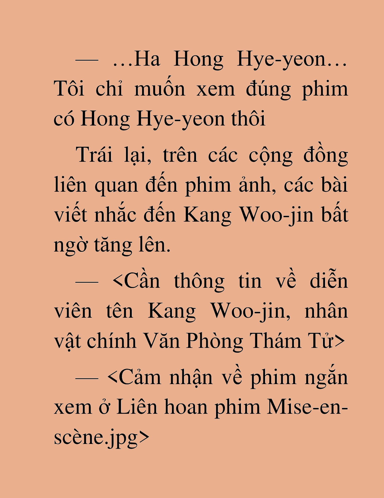 Đọc truyện HAT[NOVEL] Tôi Bị Hiểu Lầm Là Diễn Viên Thiên Tài Quái Vật - Chap 143