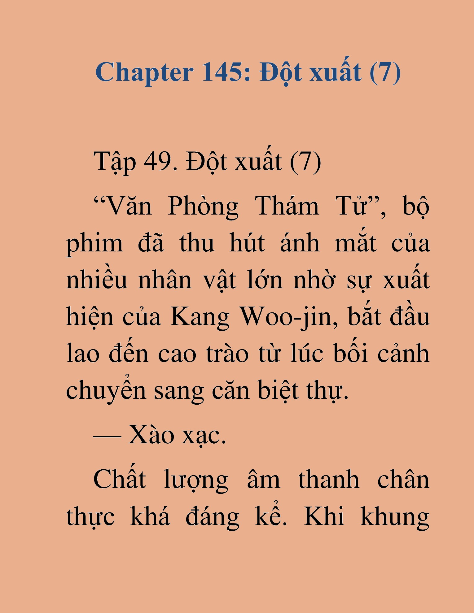 Đọc truyện HAT[NOVEL] Tôi Bị Hiểu Lầm Là Diễn Viên Thiên Tài Quái Vật - Chap 145