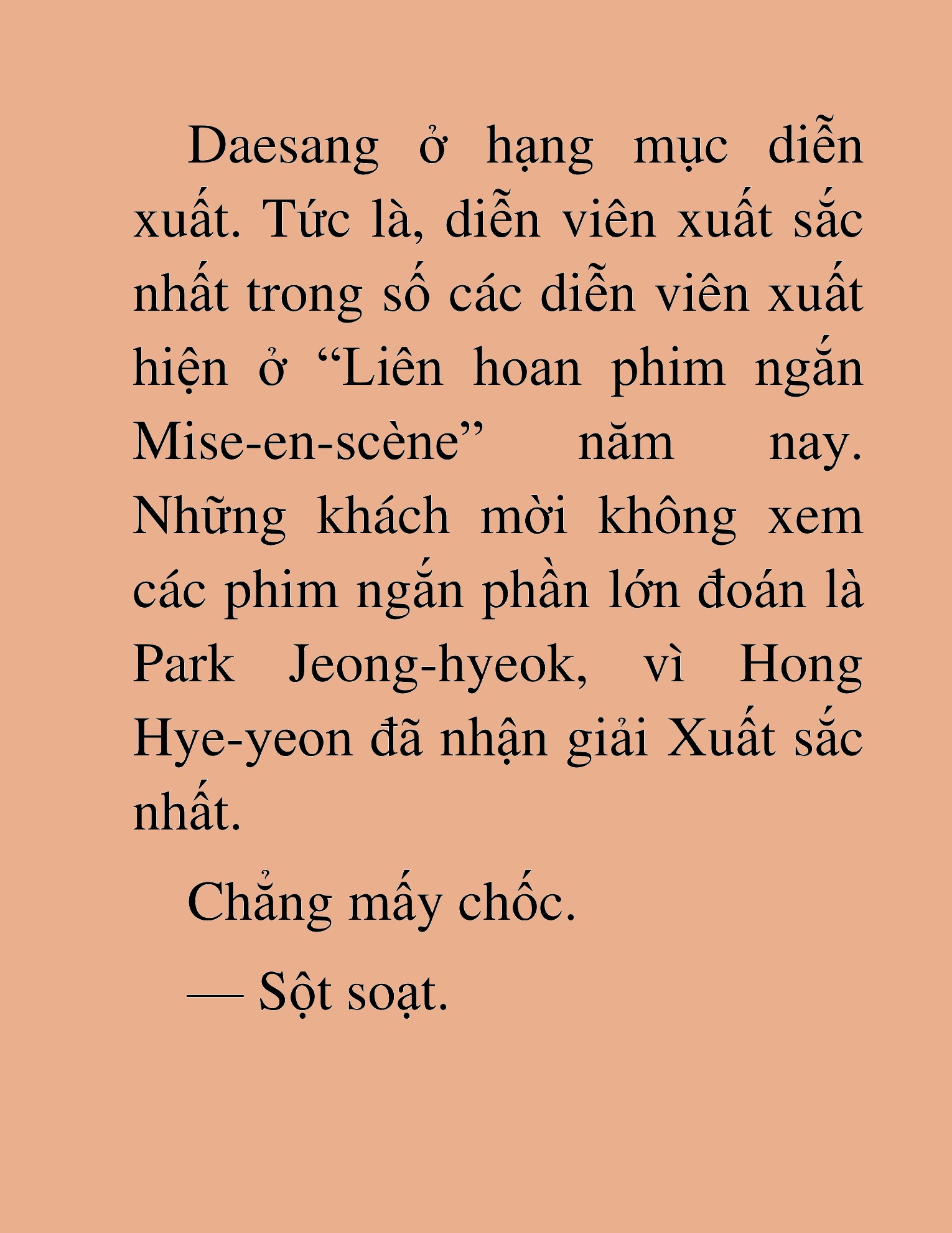 Đọc truyện HAT[NOVEL] Tôi Bị Hiểu Lầm Là Diễn Viên Thiên Tài Quái Vật - Chap 147