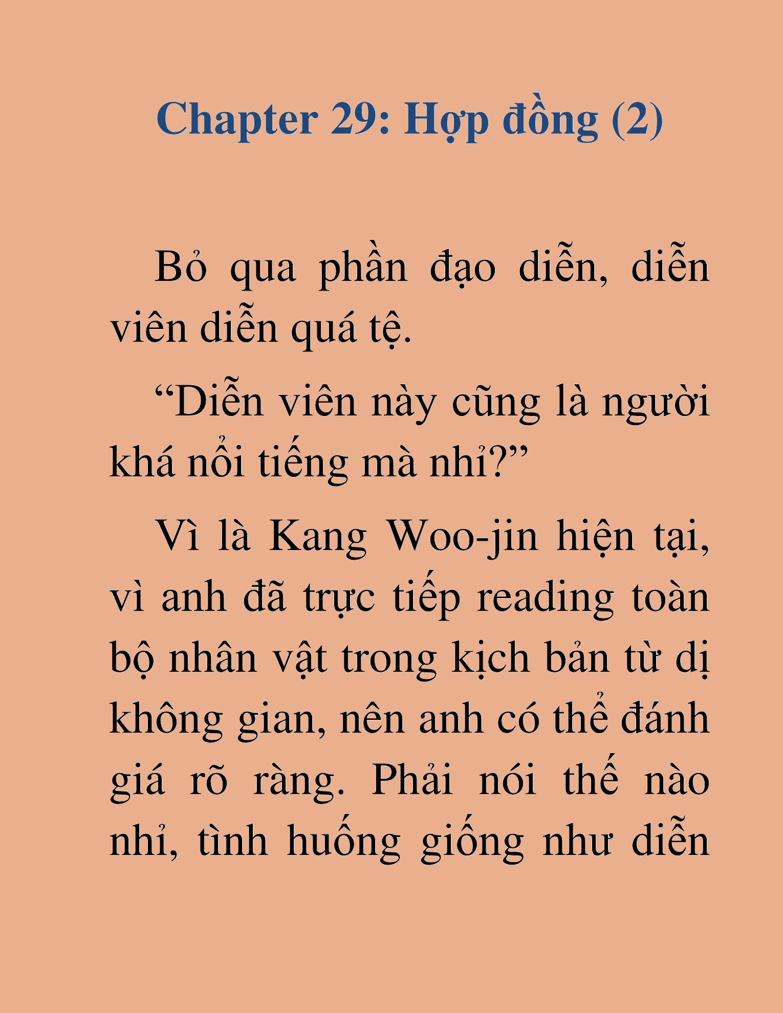 Đọc truyện HAT[NOVEL] Tôi Bị Hiểu Lầm Là Diễn Viên Thiên Tài Quái Vật - Chap 29