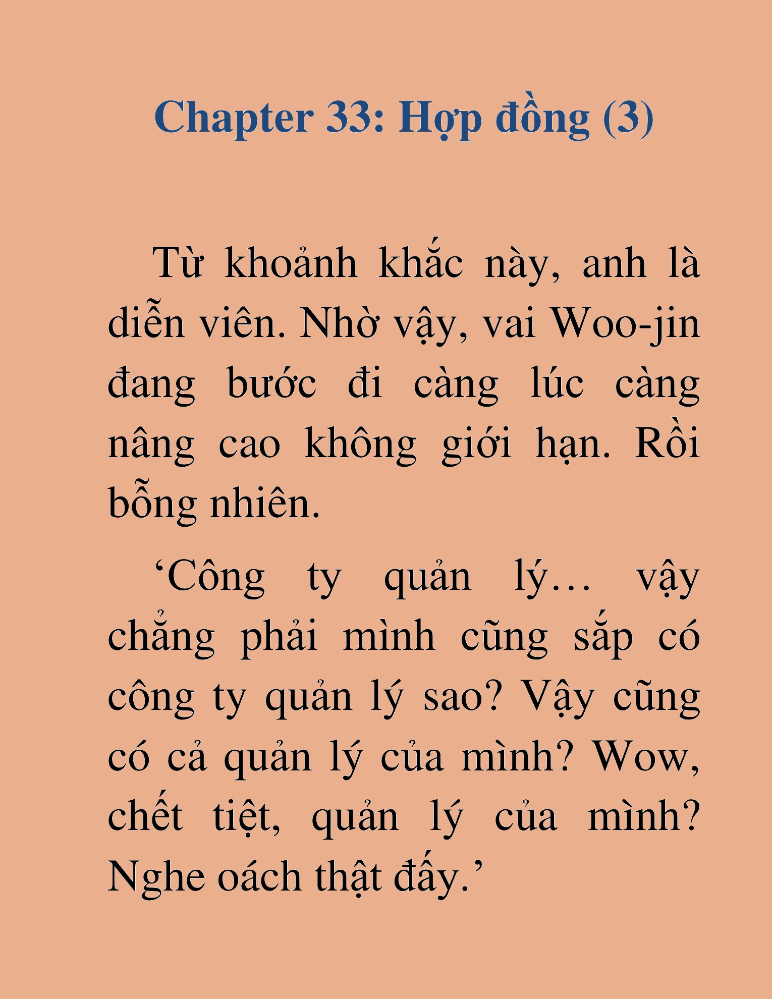 Đọc truyện HAT[NOVEL] Tôi Bị Hiểu Lầm Là Diễn Viên Thiên Tài Quái Vật - Chap 33