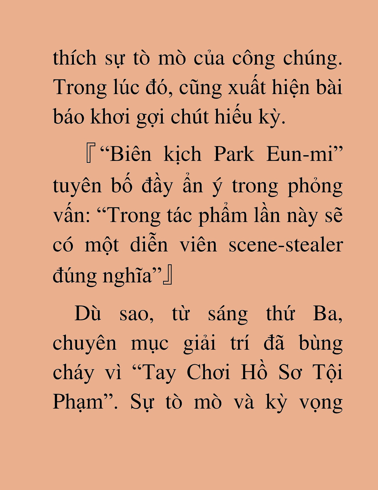 Đọc truyện HAT[NOVEL] Tôi Bị Hiểu Lầm Là Diễn Viên Thiên Tài Quái Vật - Chap 38