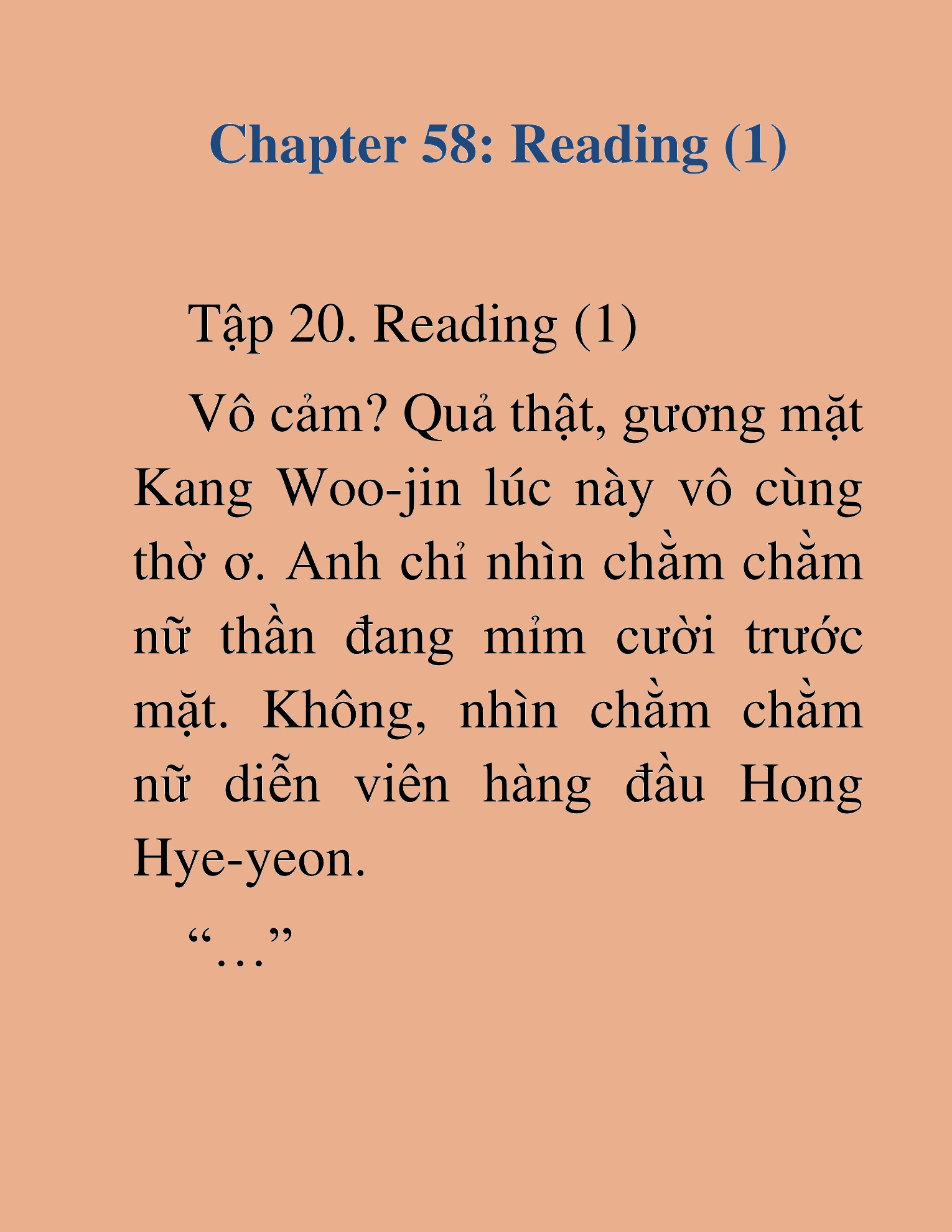 Đọc truyện HAT[NOVEL] Tôi Bị Hiểu Lầm Là Diễn Viên Thiên Tài Quái Vật - Chap 58