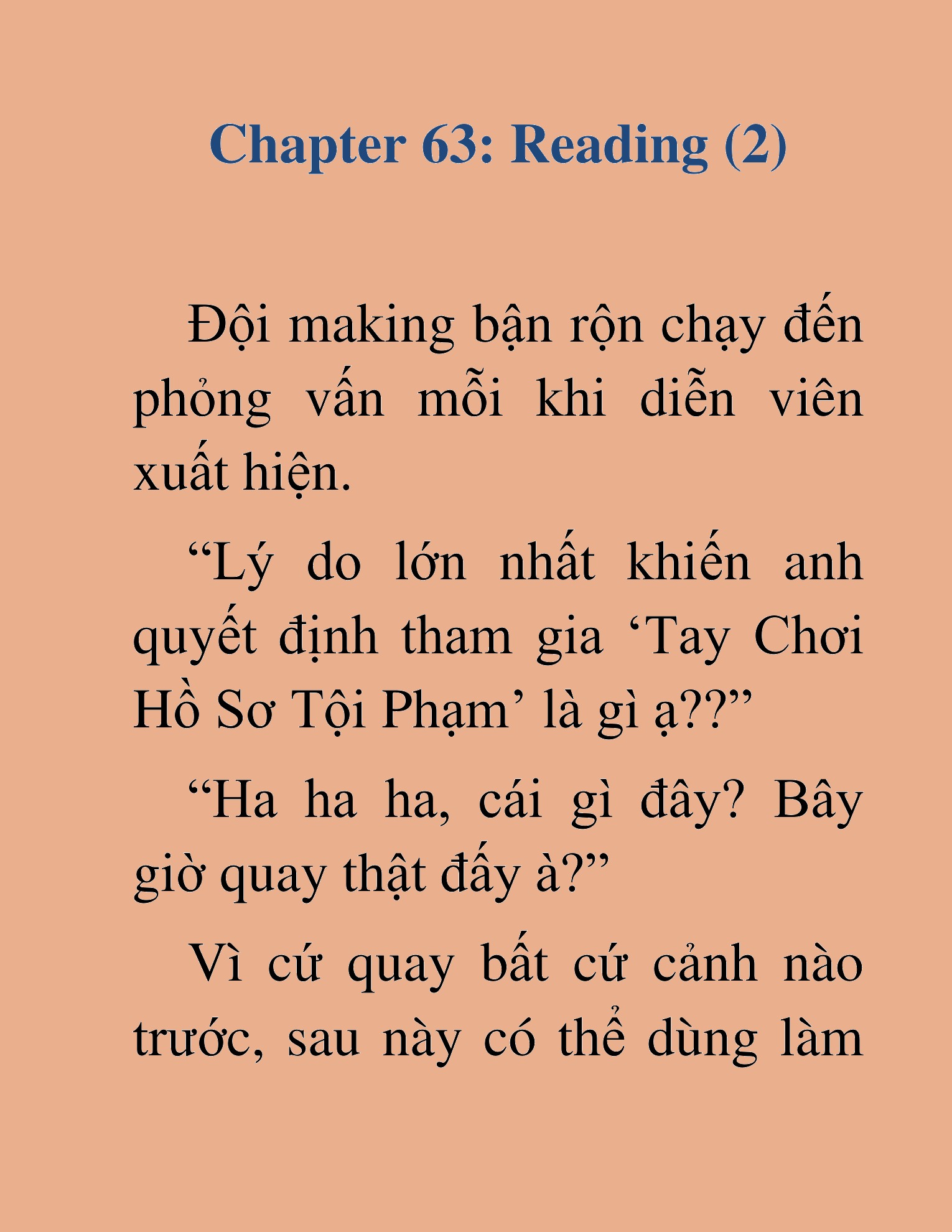 Đọc truyện HAT[NOVEL] Tôi Bị Hiểu Lầm Là Diễn Viên Thiên Tài Quái Vật - Chap 63