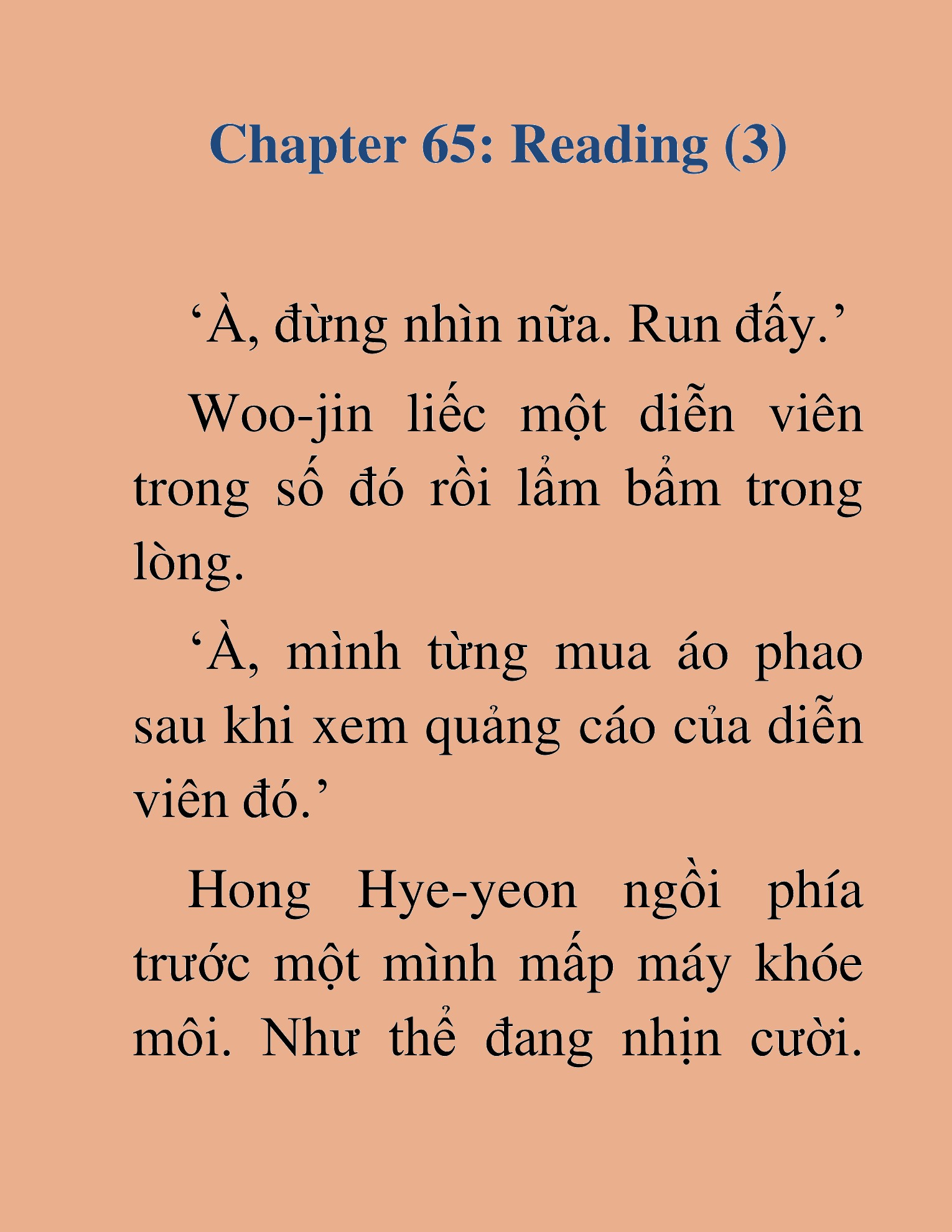 Đọc truyện HAT[NOVEL] Tôi Bị Hiểu Lầm Là Diễn Viên Thiên Tài Quái Vật - Chap 65