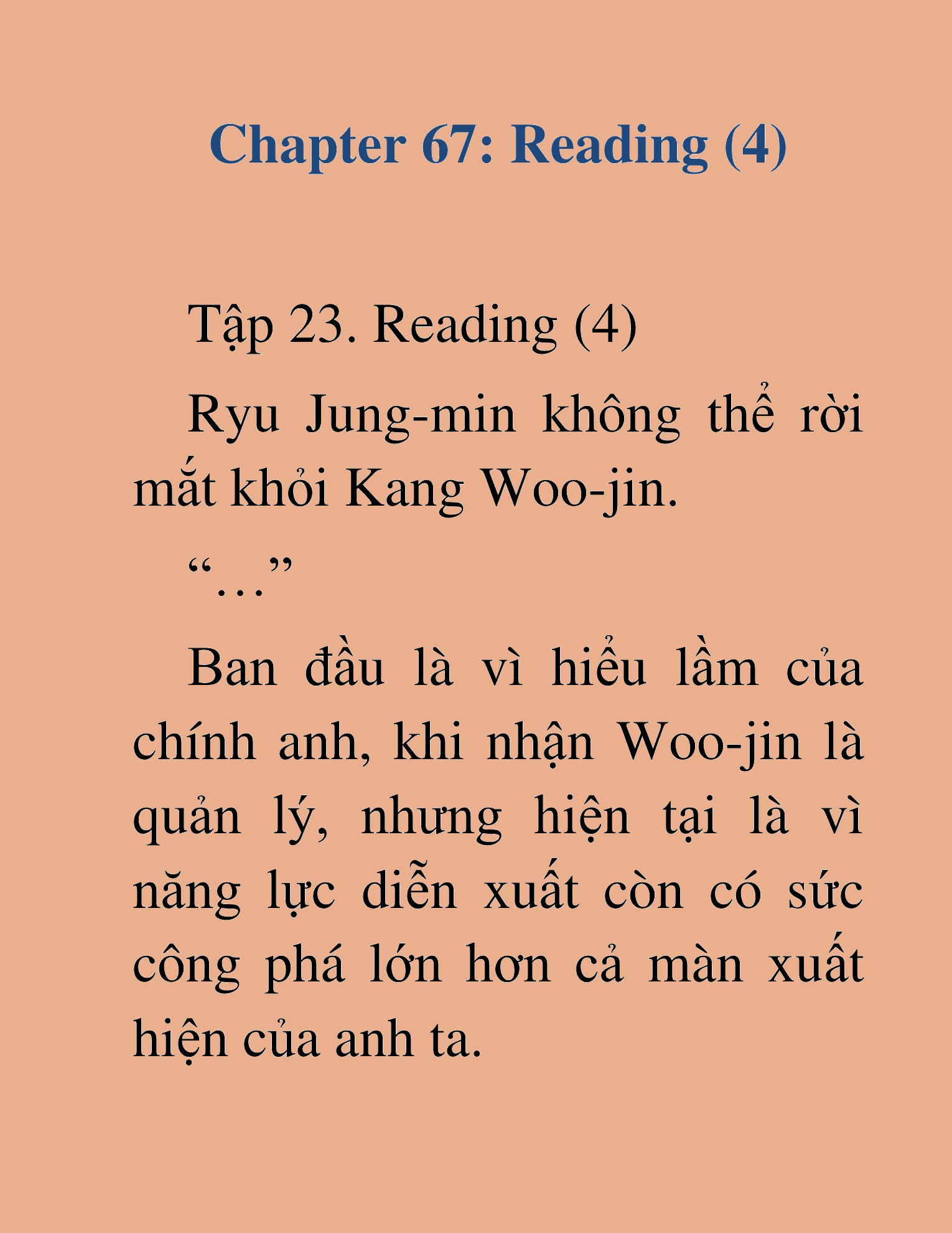 Đọc truyện HAT[NOVEL] Tôi Bị Hiểu Lầm Là Diễn Viên Thiên Tài Quái Vật - Chap 67