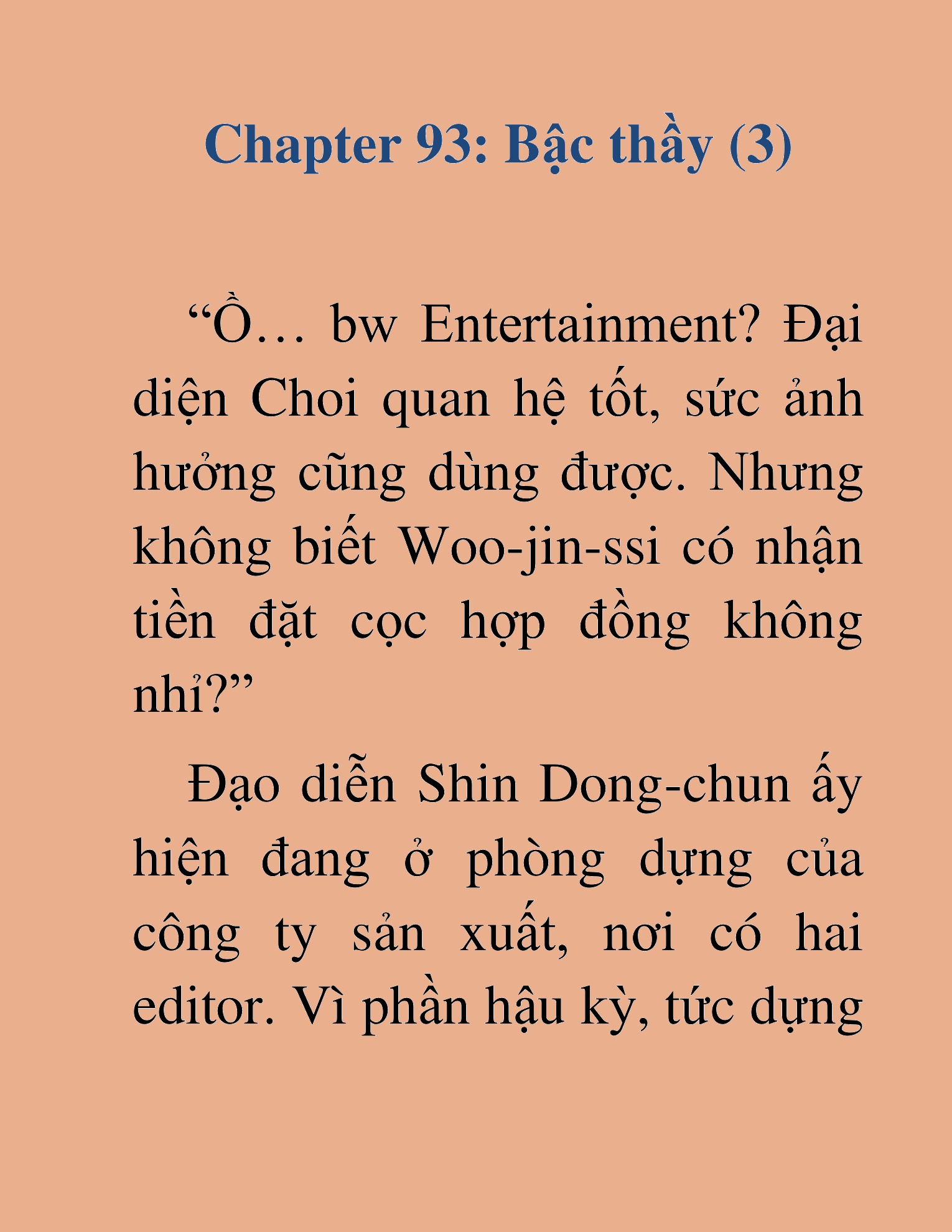 Đọc truyện HAT[NOVEL] Tôi Bị Hiểu Lầm Là Diễn Viên Thiên Tài Quái Vật - Chap 93