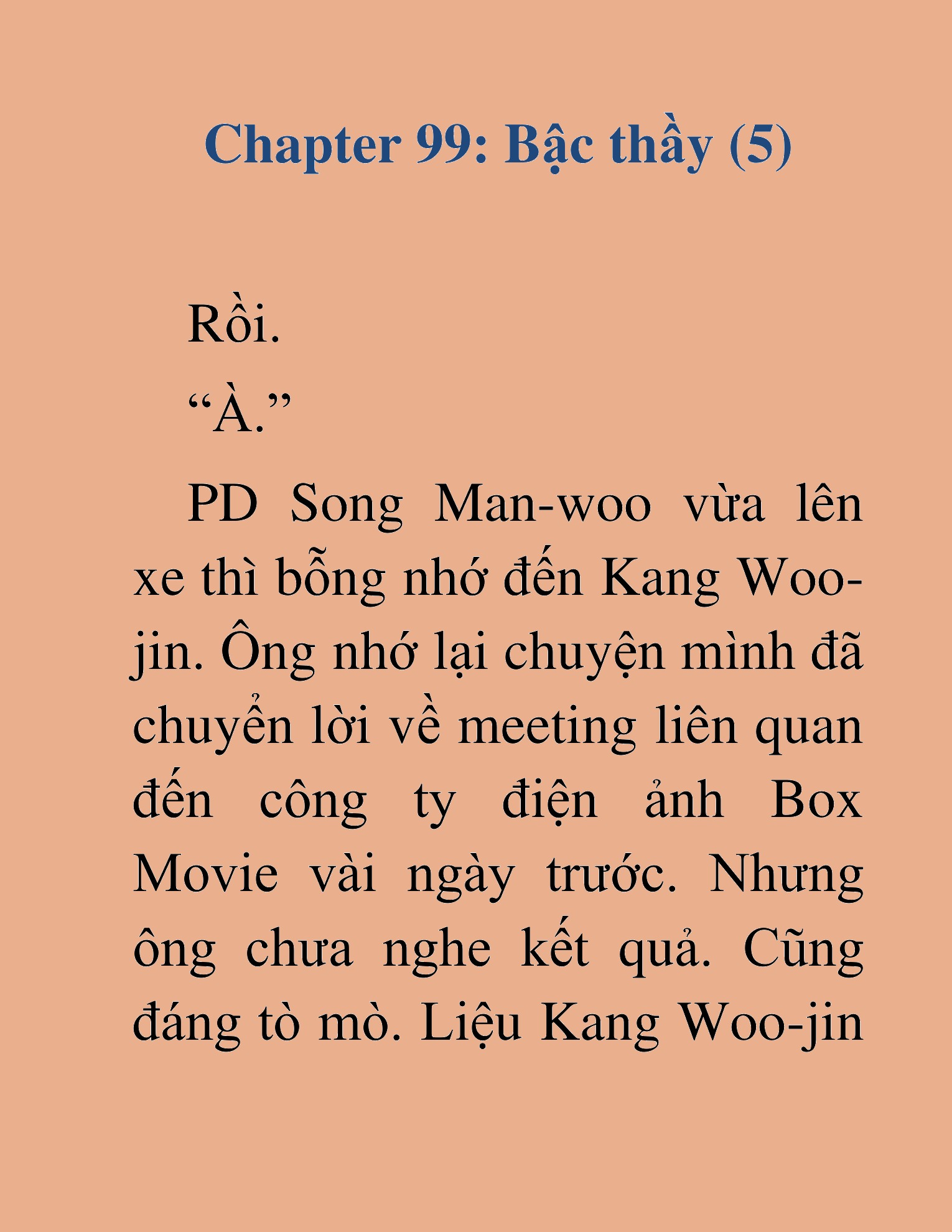 Đọc truyện HAT[NOVEL] Tôi Bị Hiểu Lầm Là Diễn Viên Thiên Tài Quái Vật - Chap 99