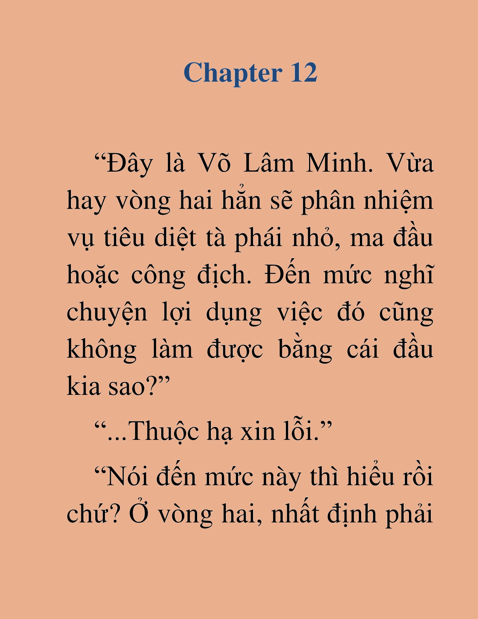 Đọc truyện HAT[NOVEL] Trở Thành Tiểu Đệ Cấp Võ Thần - Chap 12