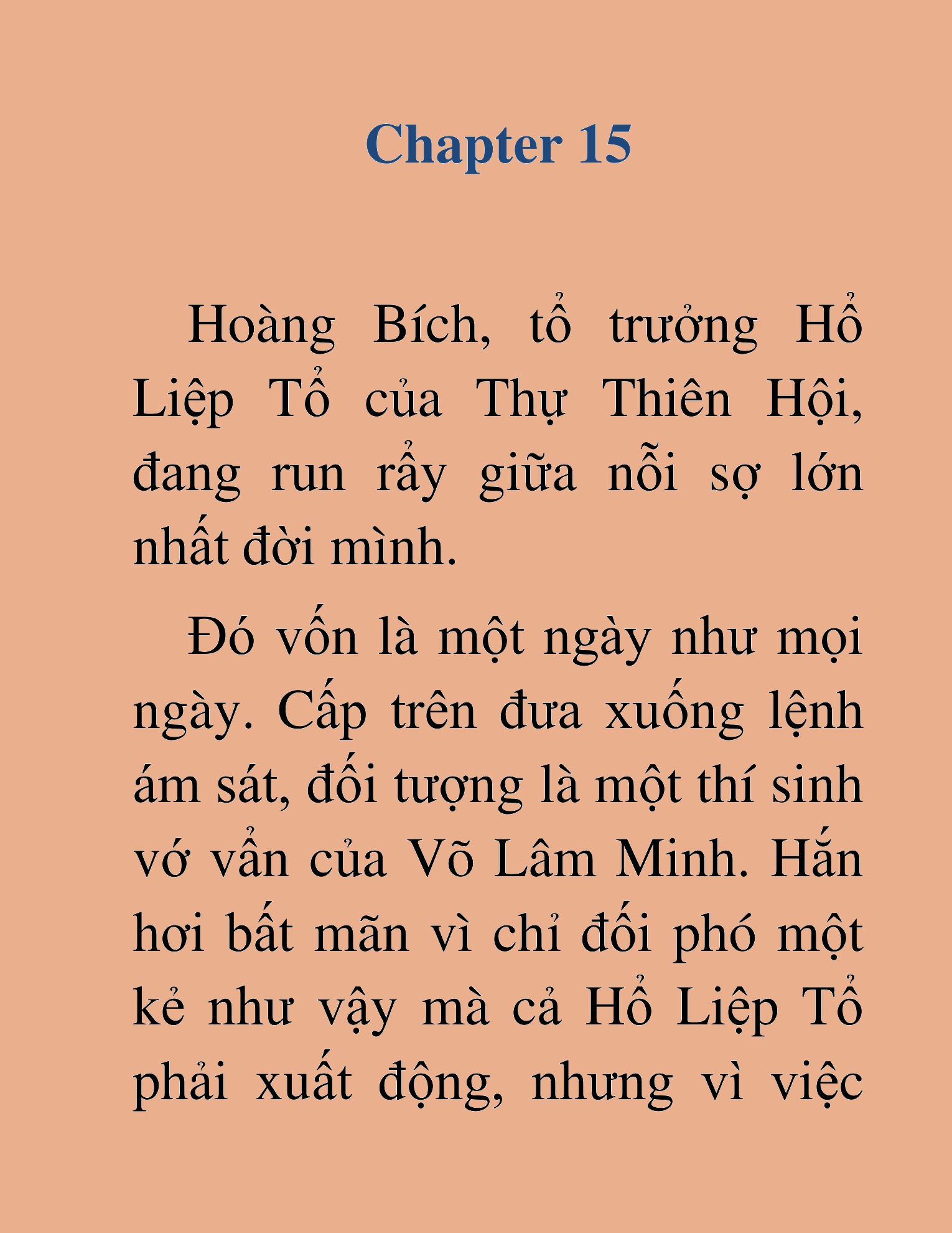 Đọc truyện HAT[NOVEL] Trở Thành Tiểu Đệ Cấp Võ Thần - Chap 15