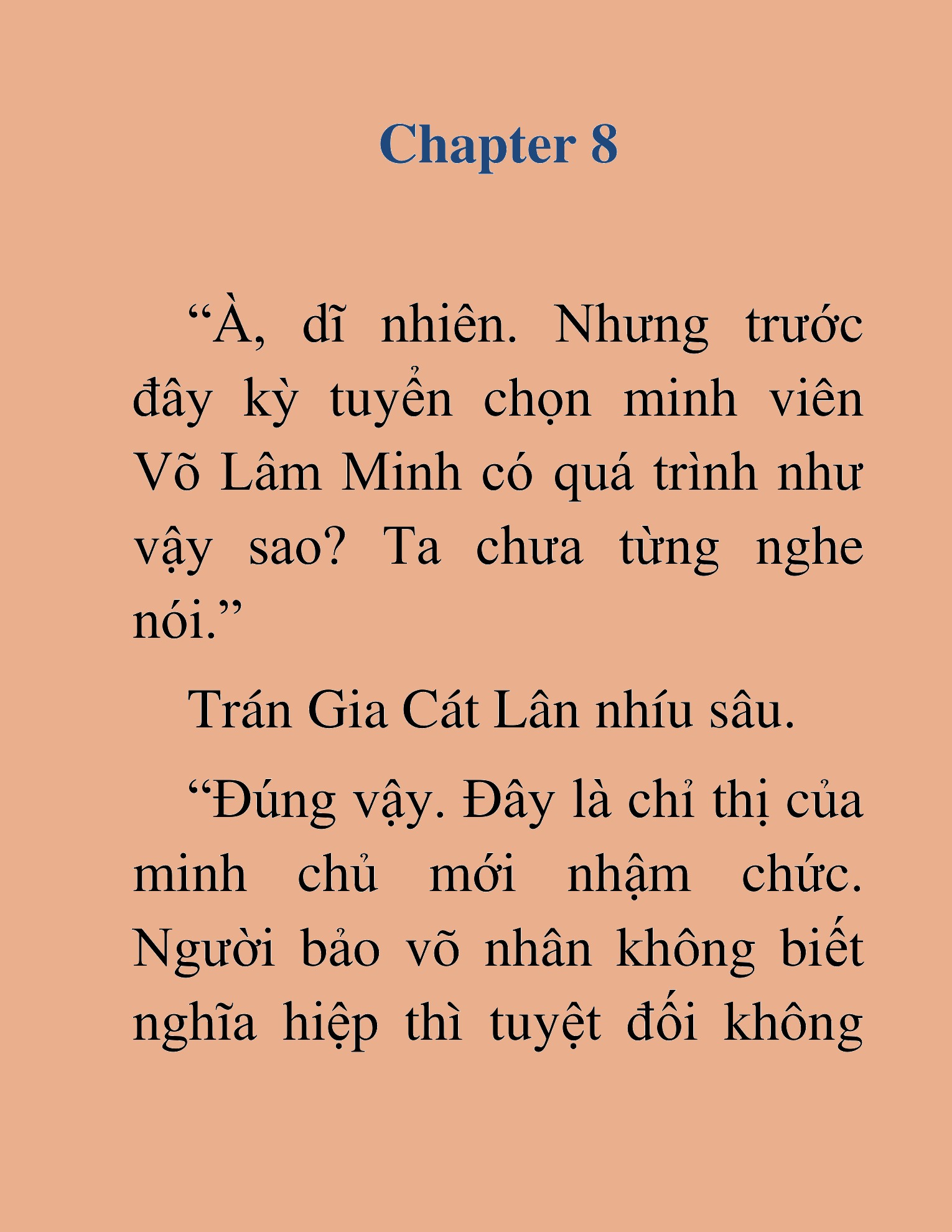 Đọc truyện HAT[NOVEL] Trở Thành Tiểu Đệ Cấp Võ Thần - Chap 8