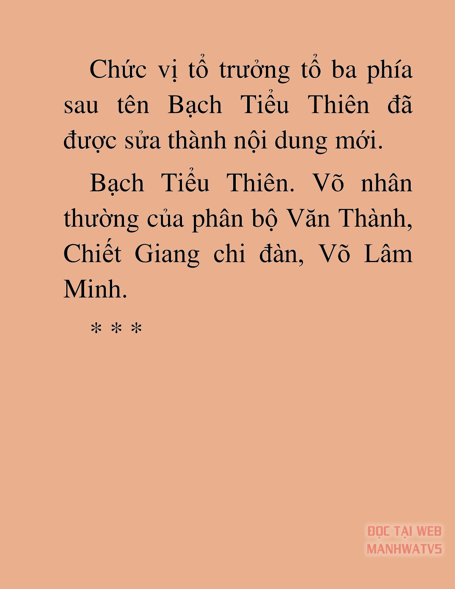 Đọc truyện HAT[novel] Từ Chí Tôn Trở Thành Nhàn Quan - Chap 6