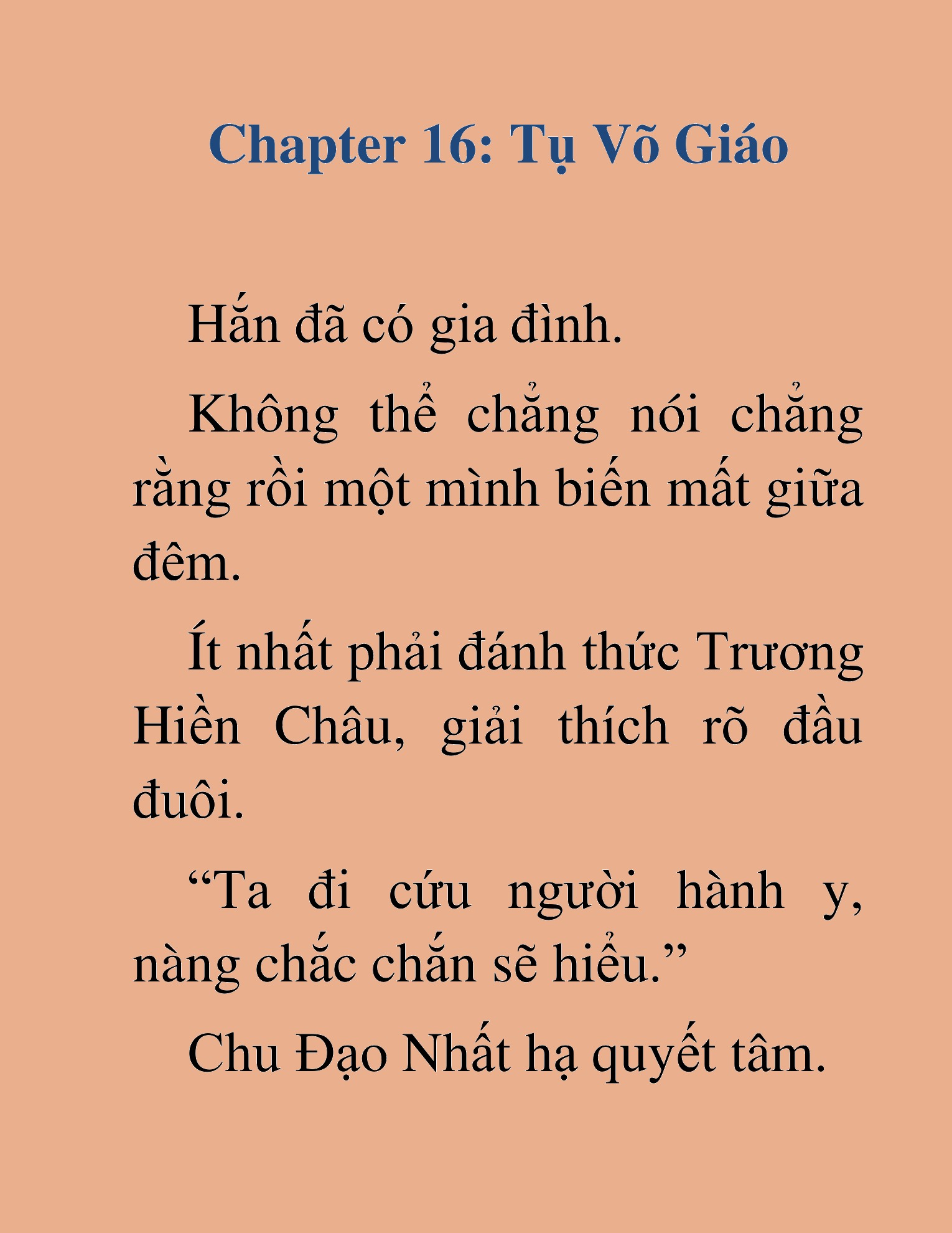 Đọc truyện HAT[NOVEL] Tụ Võ Giáo - Chap 16